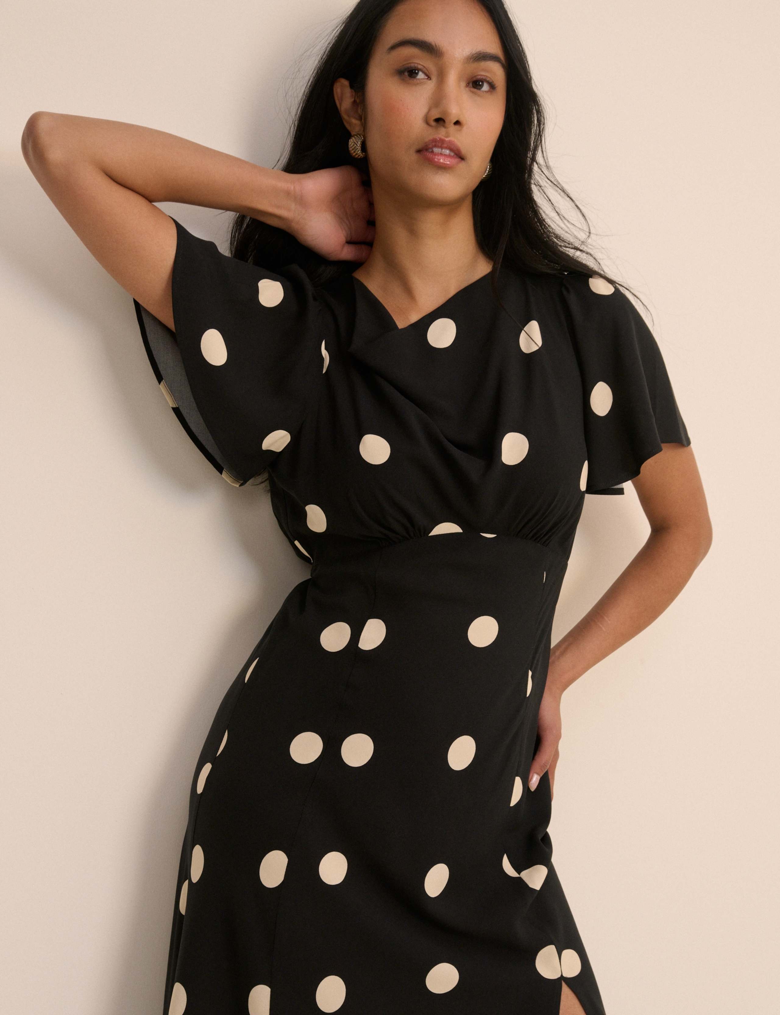 Polka Dot Midi Dress 5 of 5