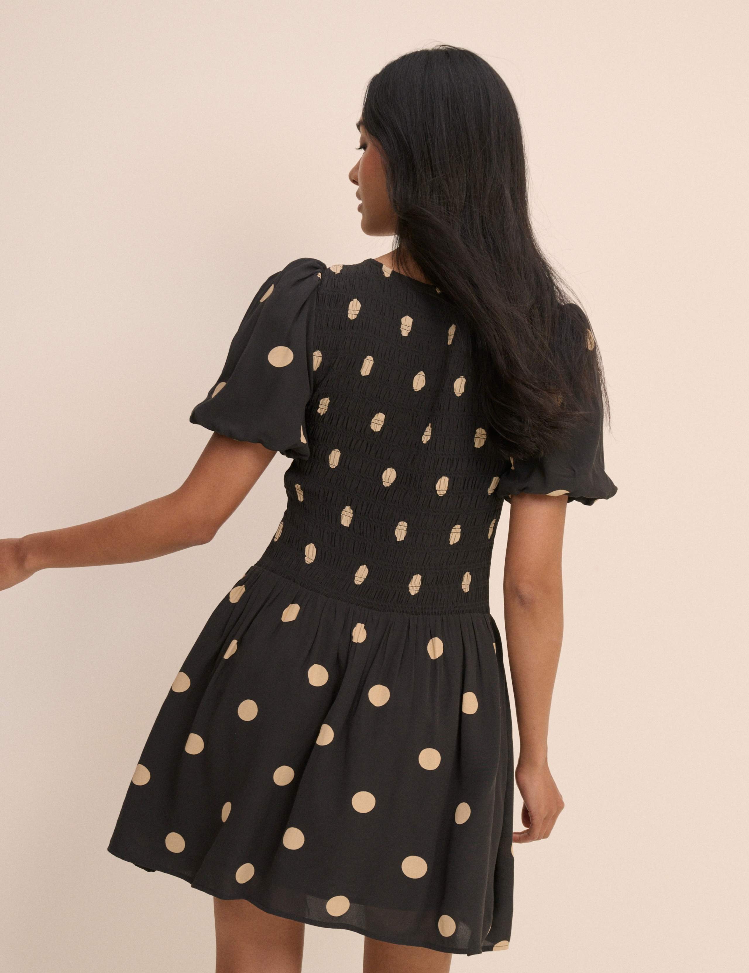 Polka Dot Mini Skater Dress 2 of 5
