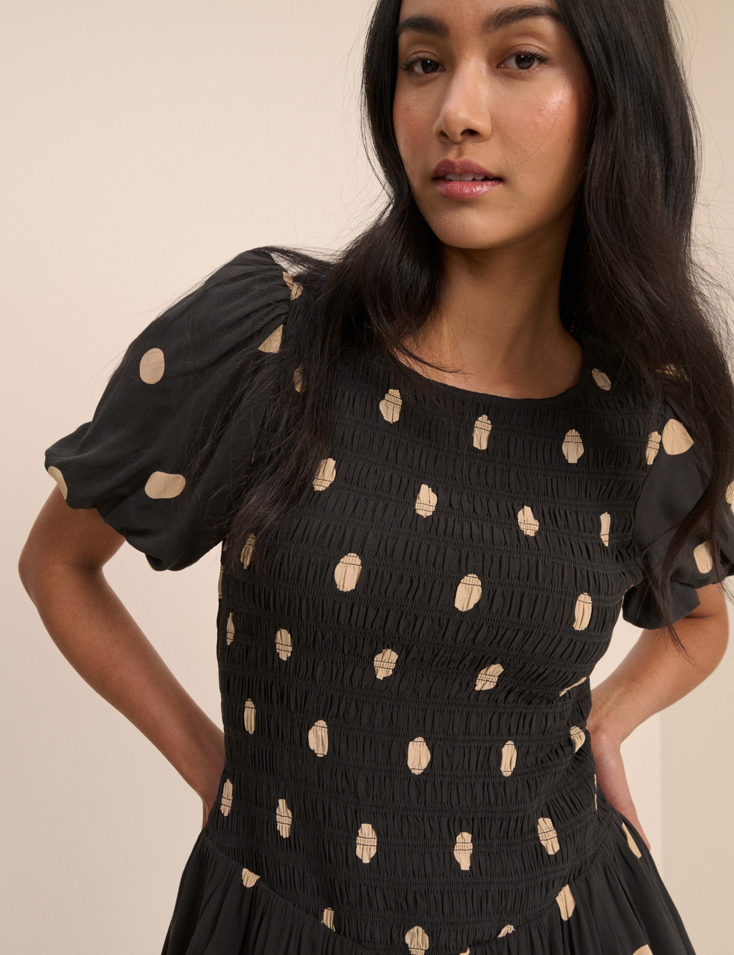Polka Dot Mini Skater Dress 4 of 5