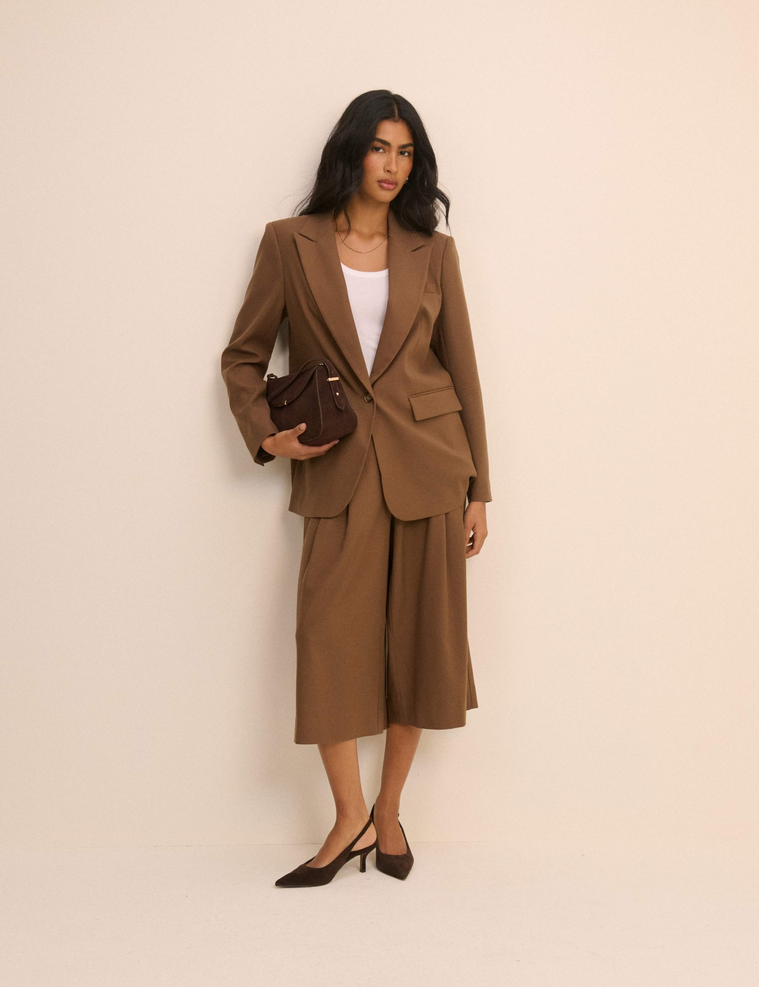 Relaxed Single Breasted Blazer with Wool 2 of 5