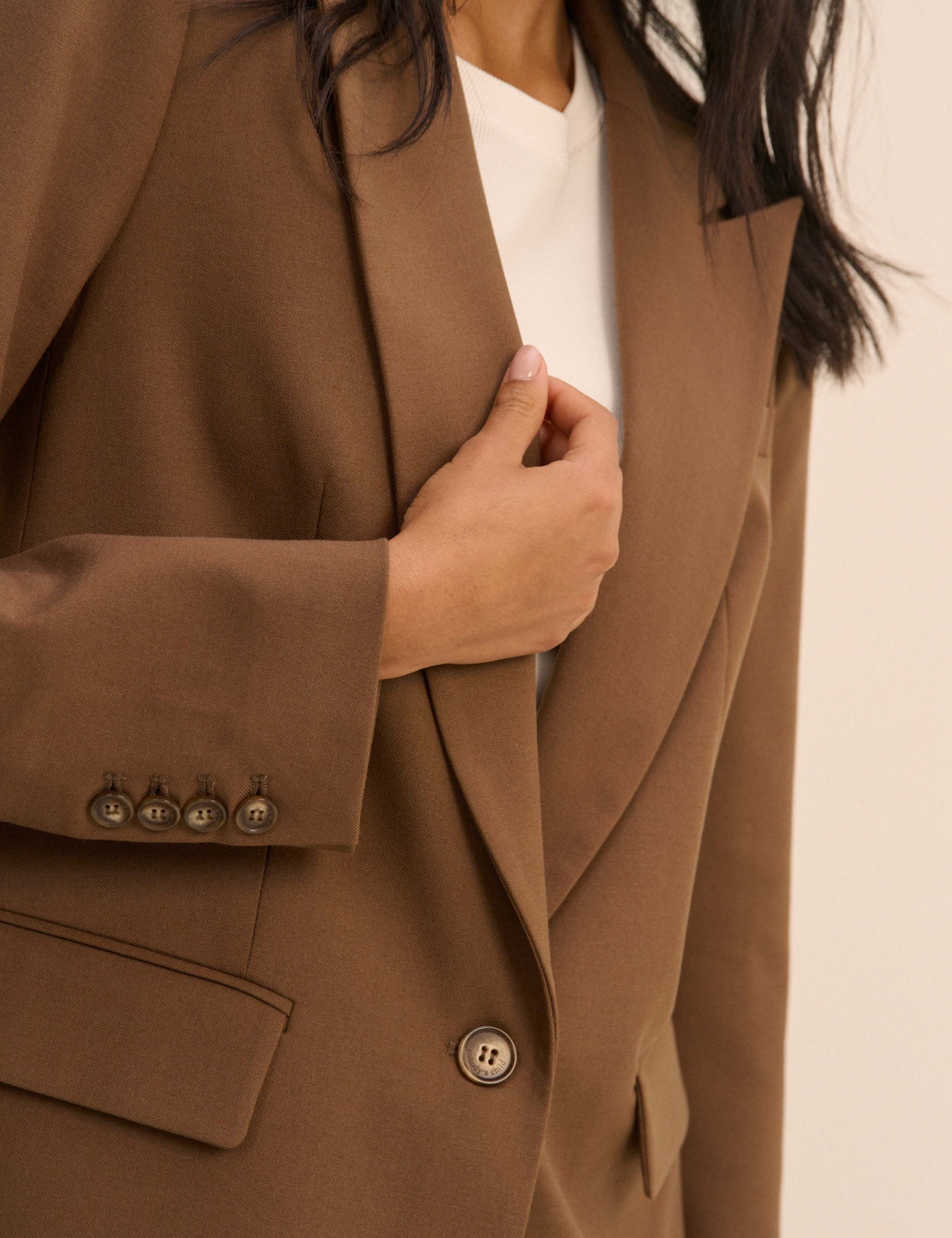 Relaxed Single Breasted Blazer with Wool 5 of 5