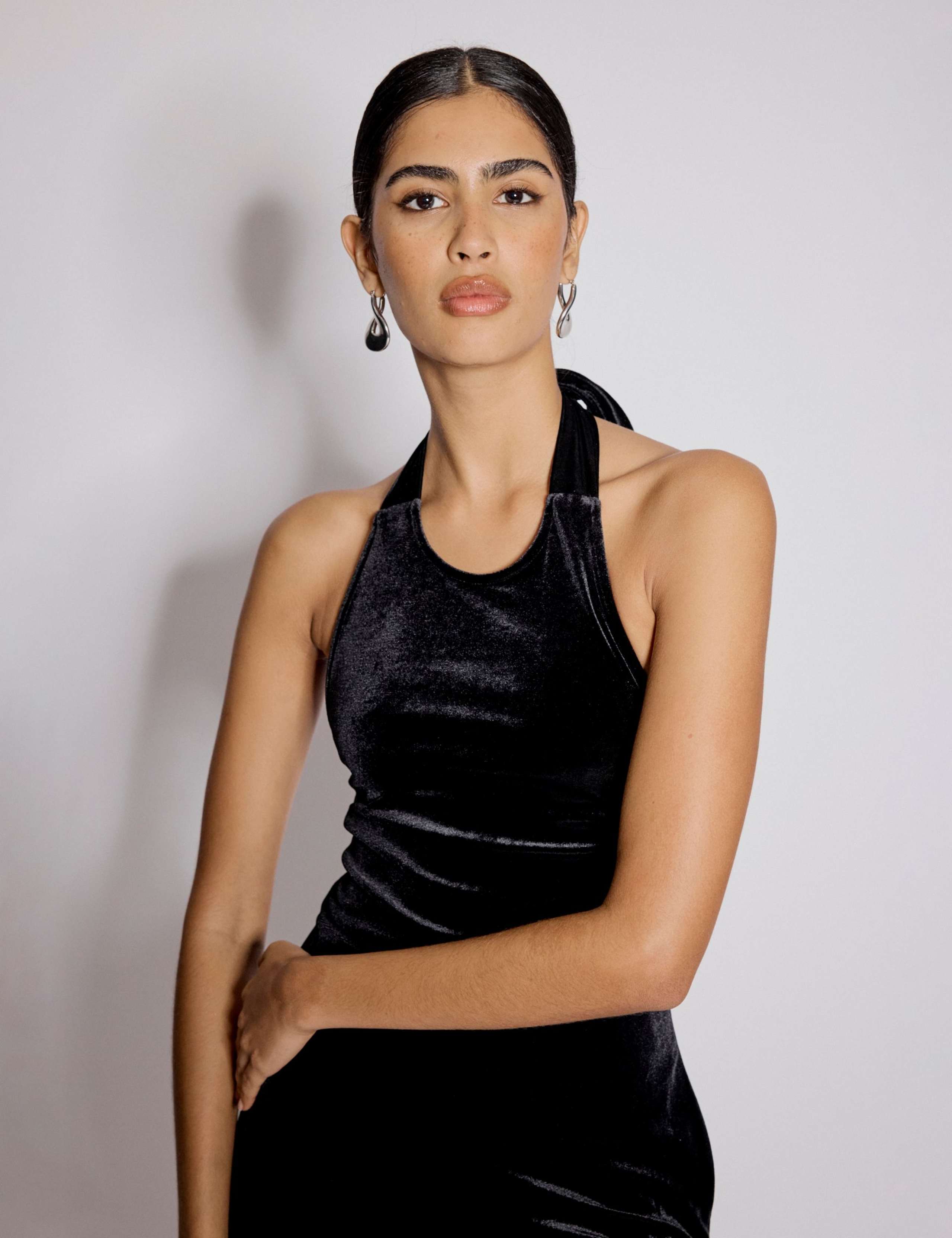 Velvet Wide Leg Jumpsuit 2 of 4