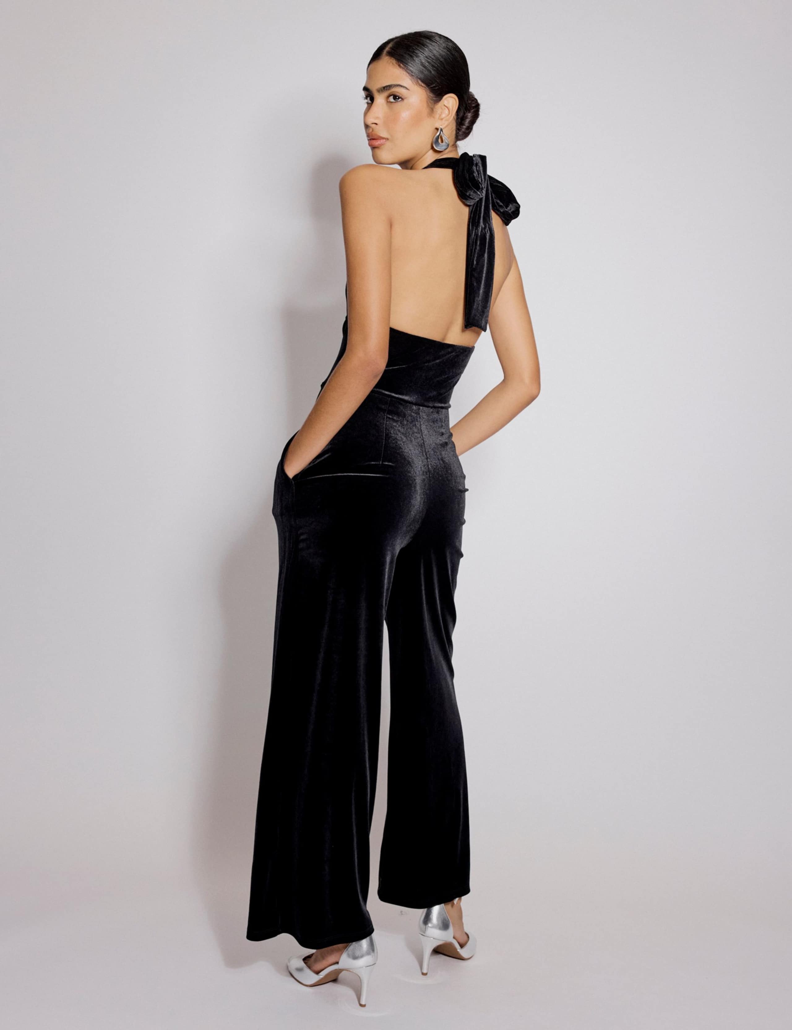 Velvet Wide Leg Jumpsuit 3 of 4