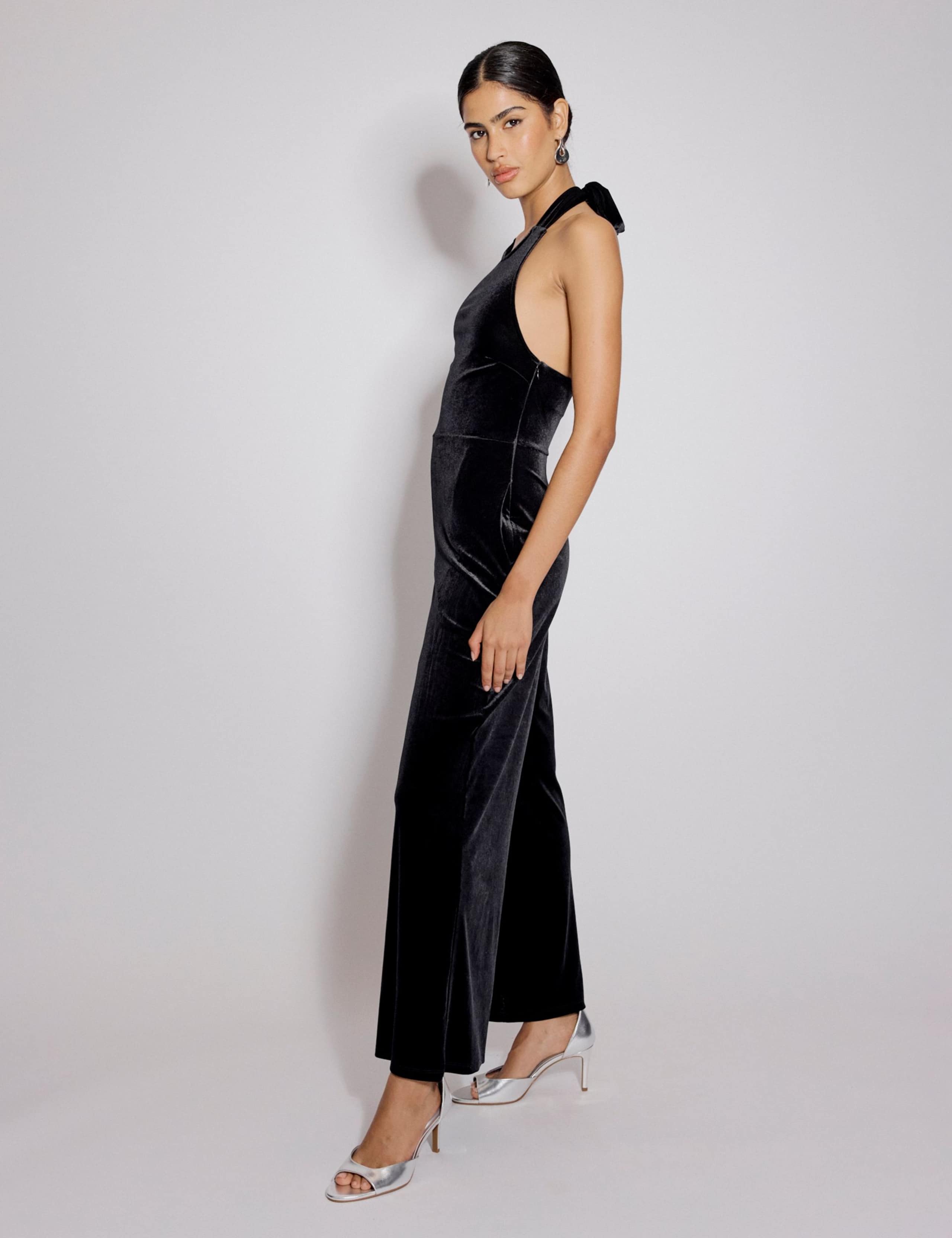 Velvet Wide Leg Jumpsuit 4 of 4