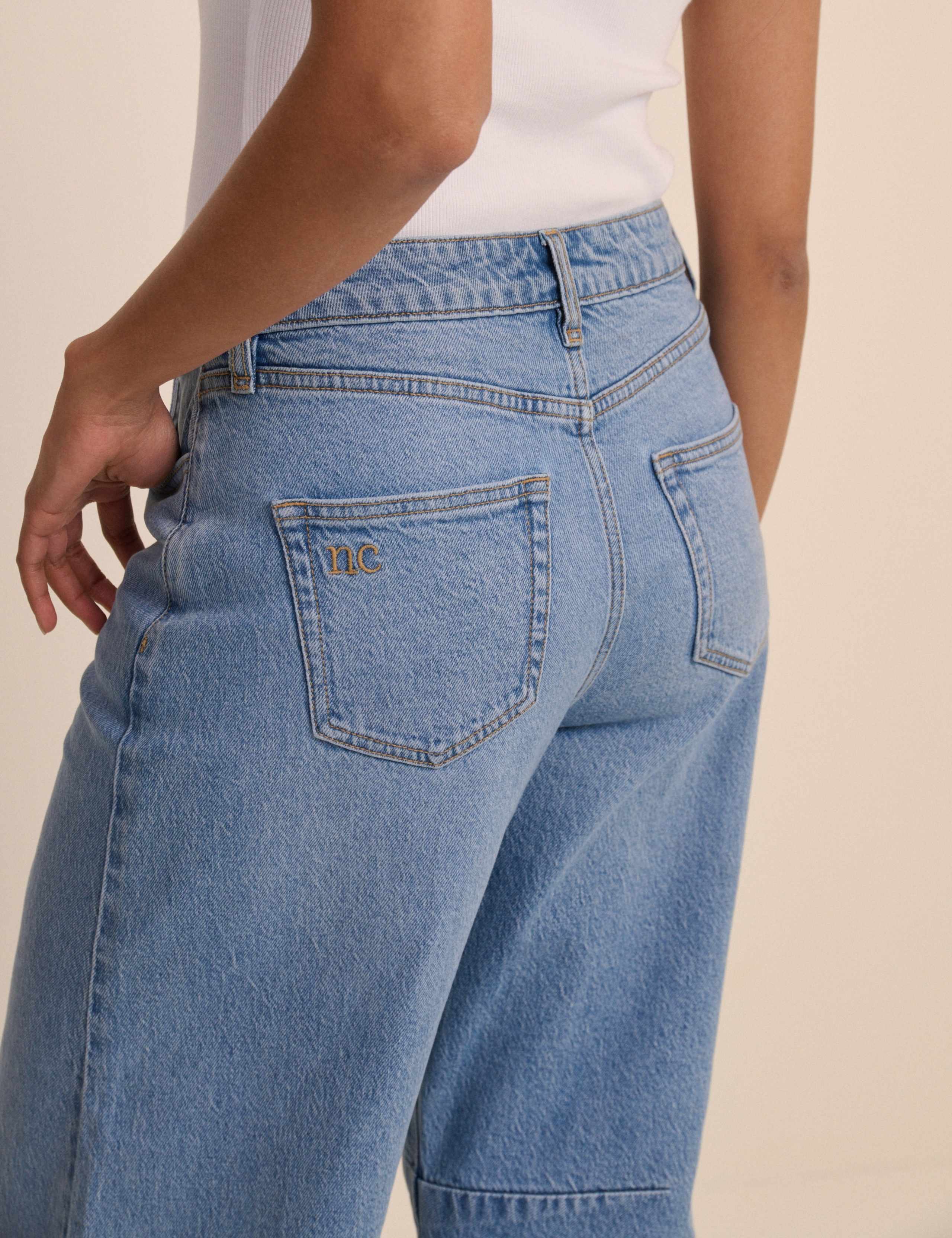 High Waisted Barrel Leg Jeans 5 of 5