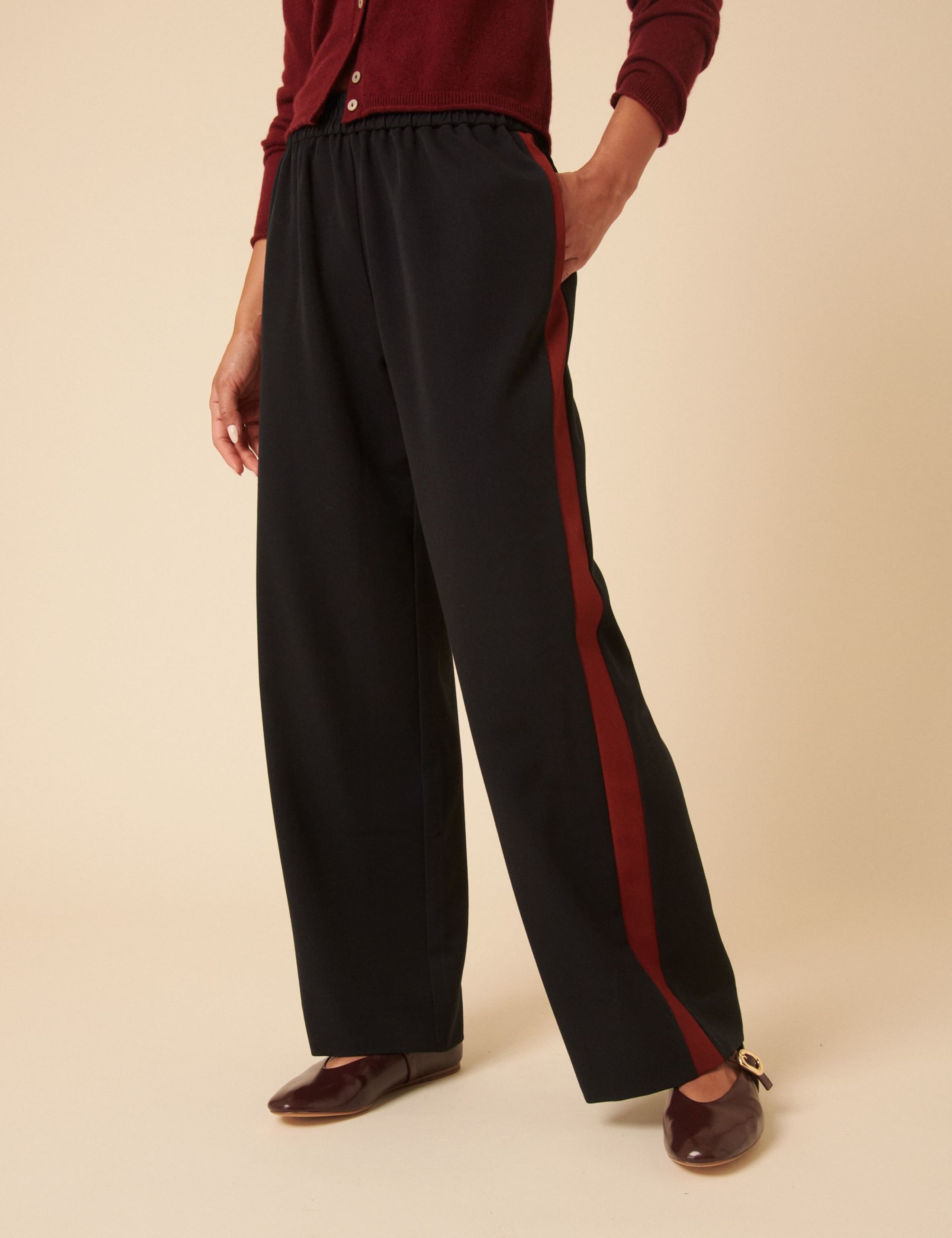 Side Stripe Wide Leg Trousers 4 of 5