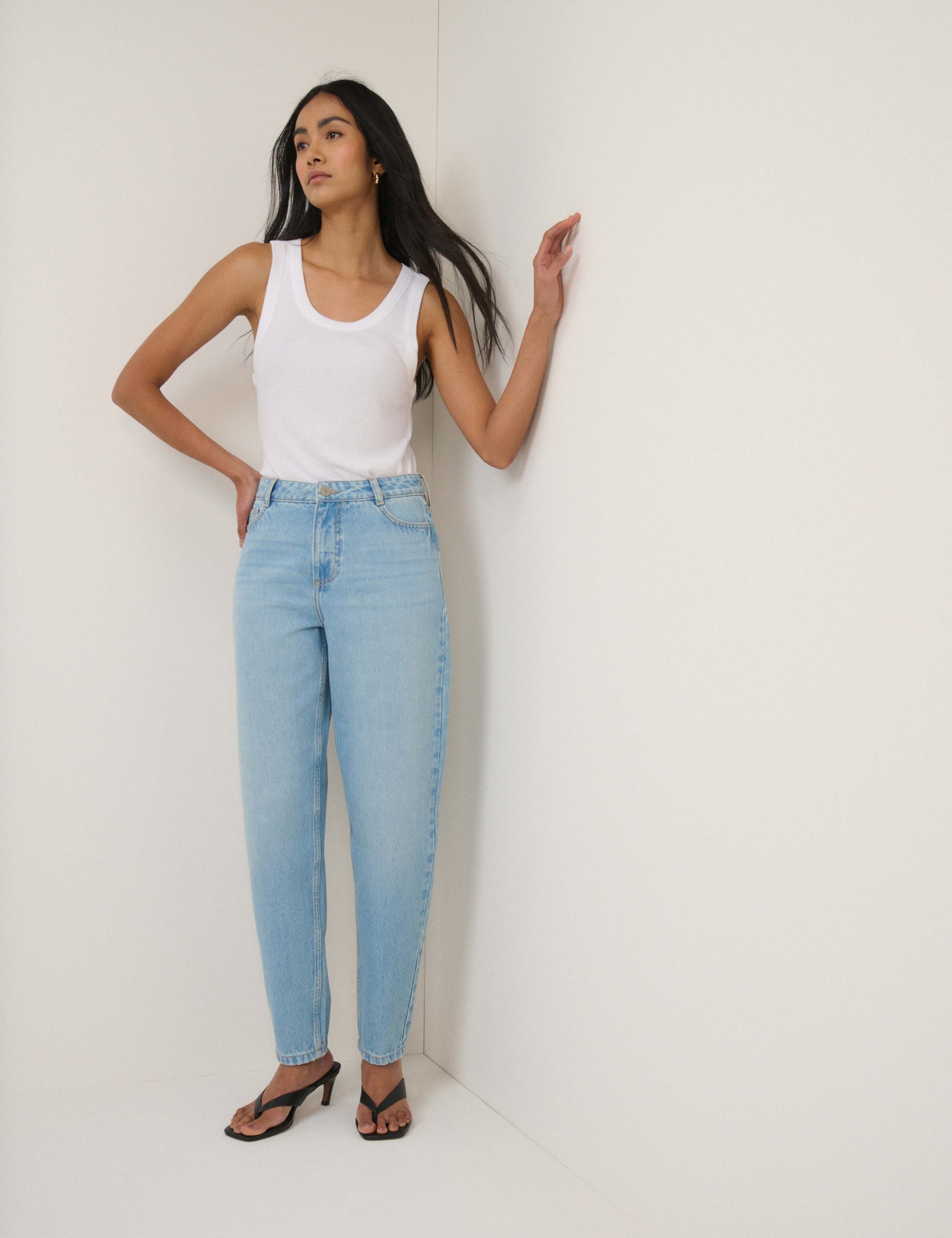 High Waisted Barrel Jeans 3 of 5