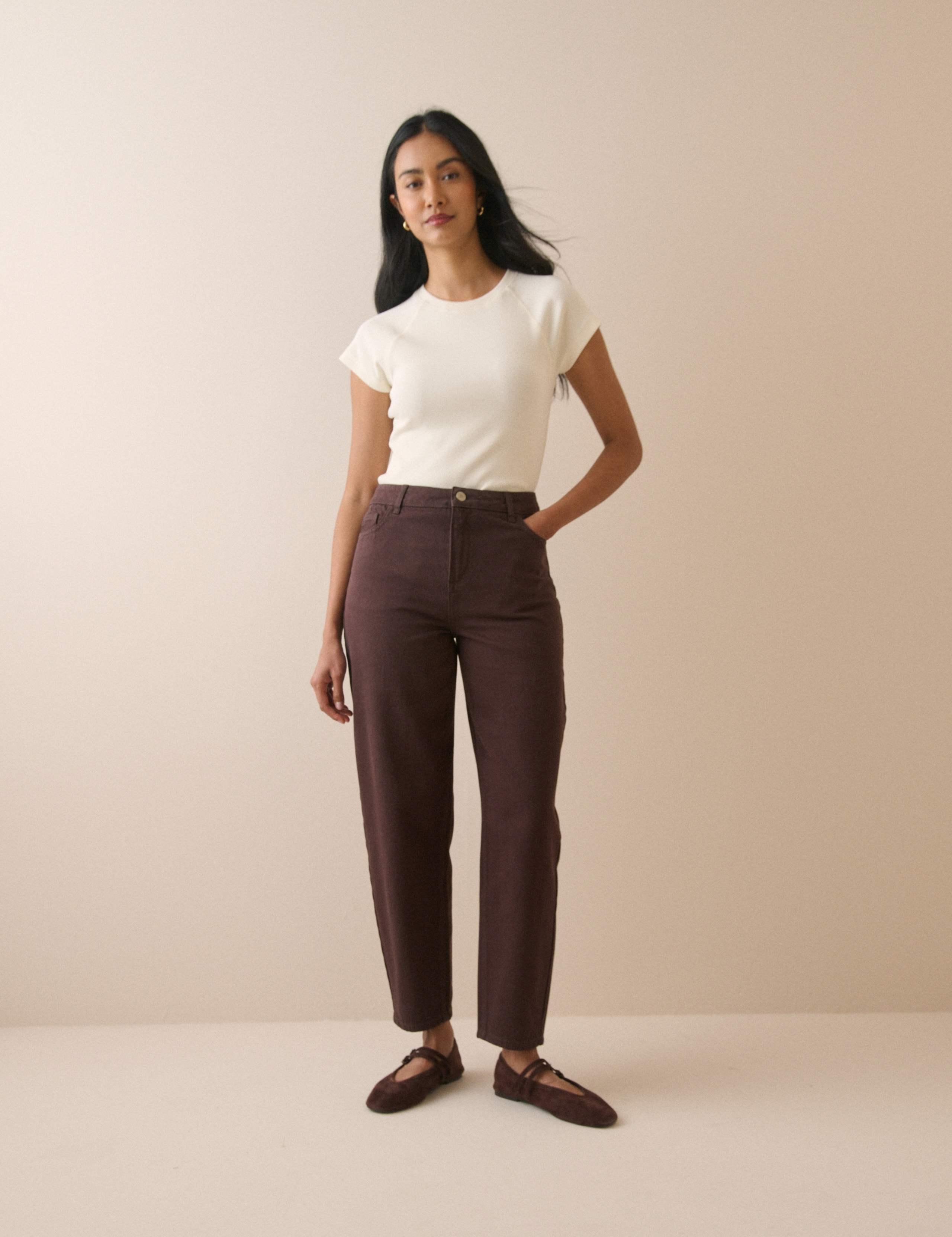 High Waisted Barrel Jeans 2 of 5