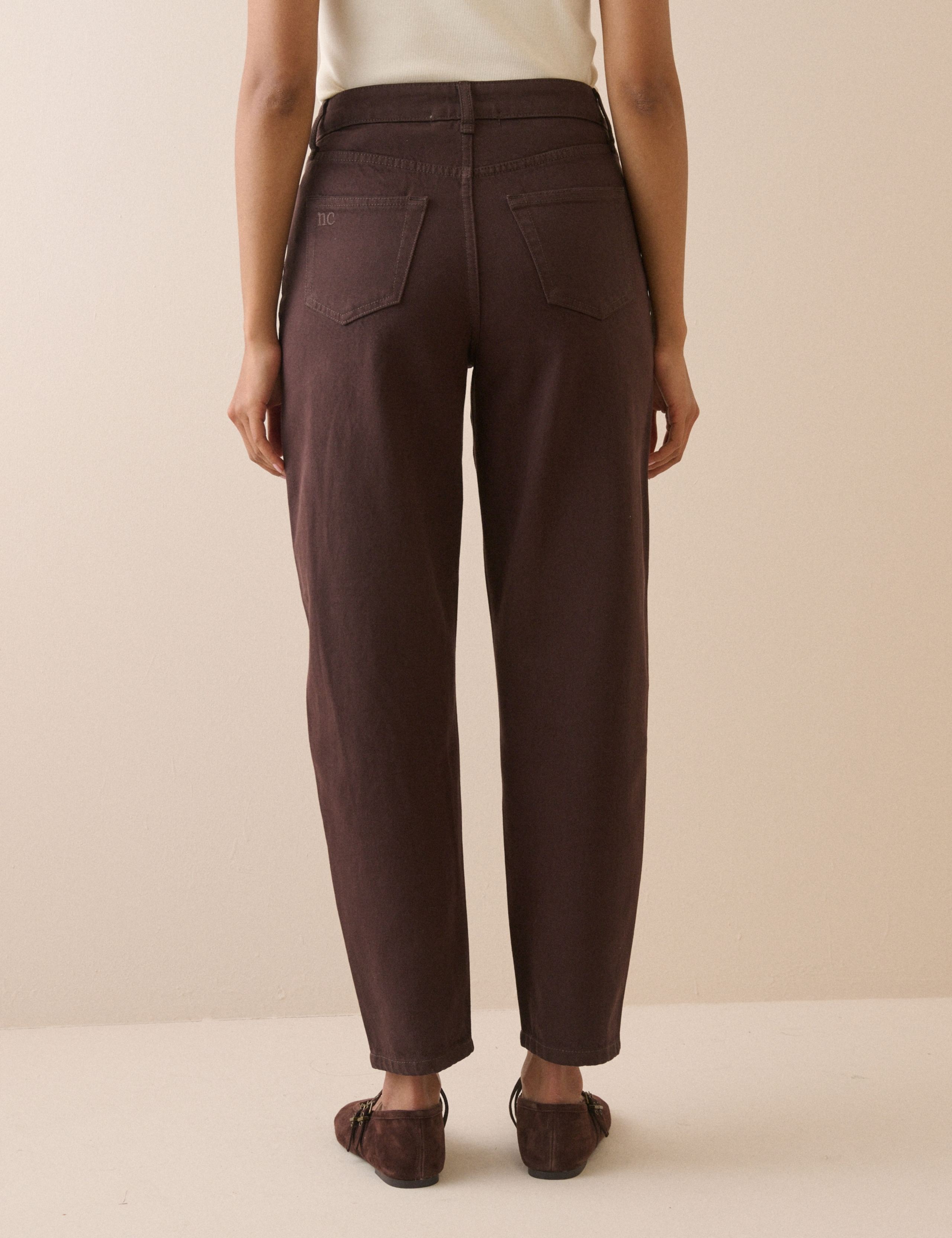 High Waisted Barrel Jeans 4 of 5