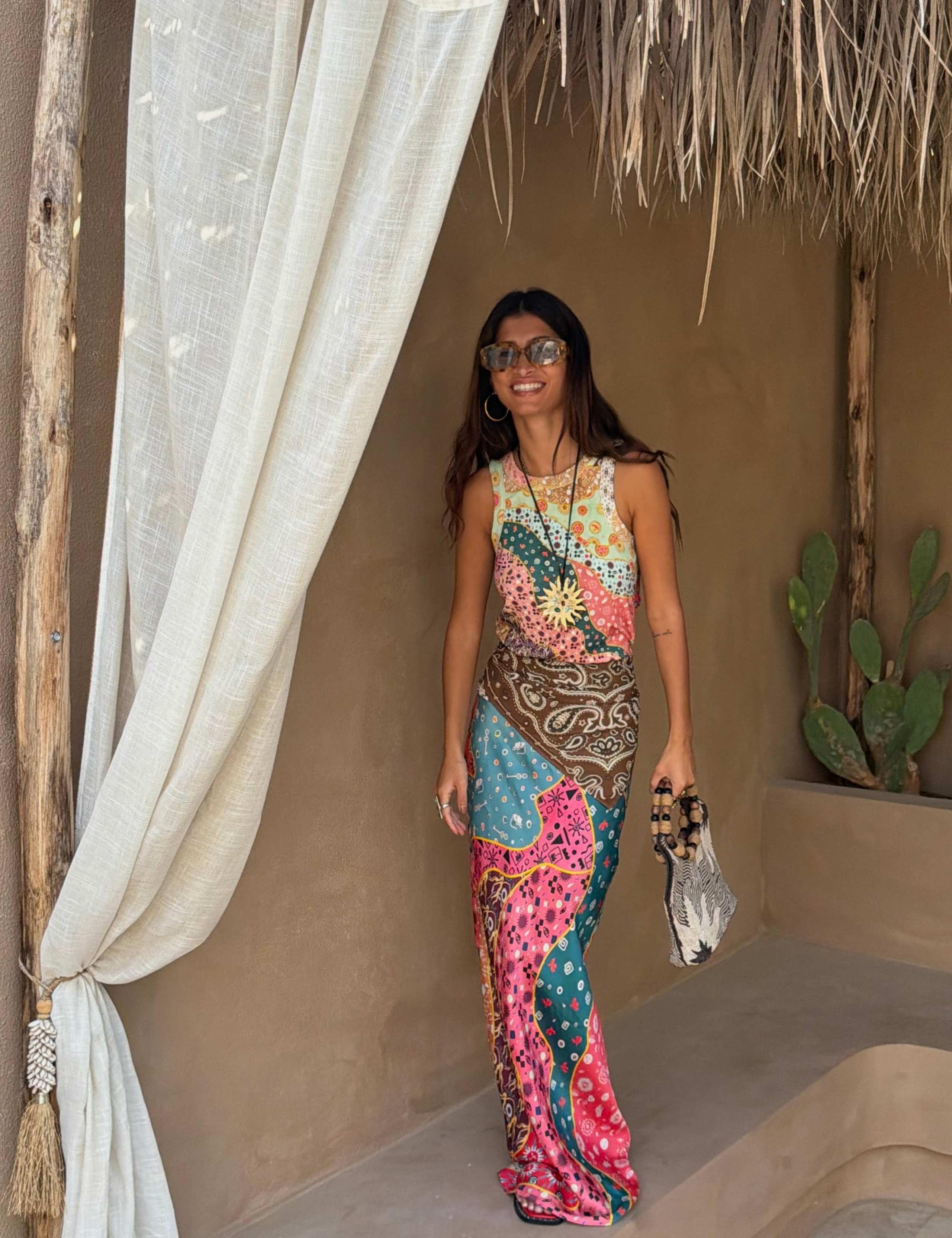 Morocco Print Ribbed Tank Top 3 of 5