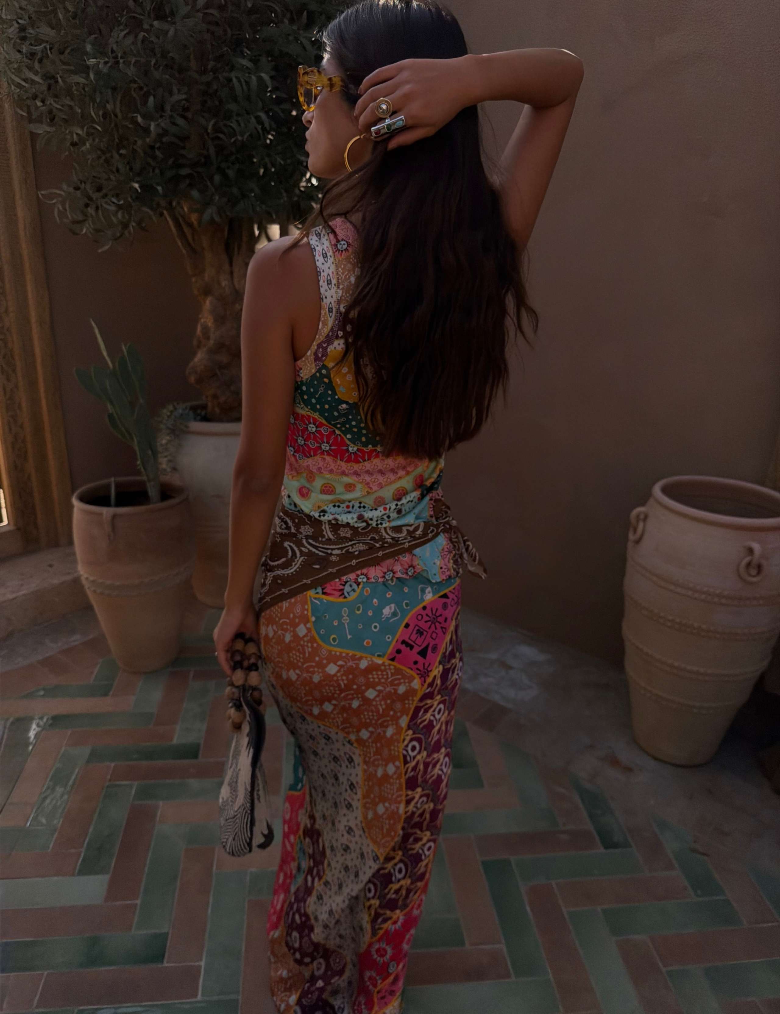 Morocco Print Ribbed Tank Top 4 of 5