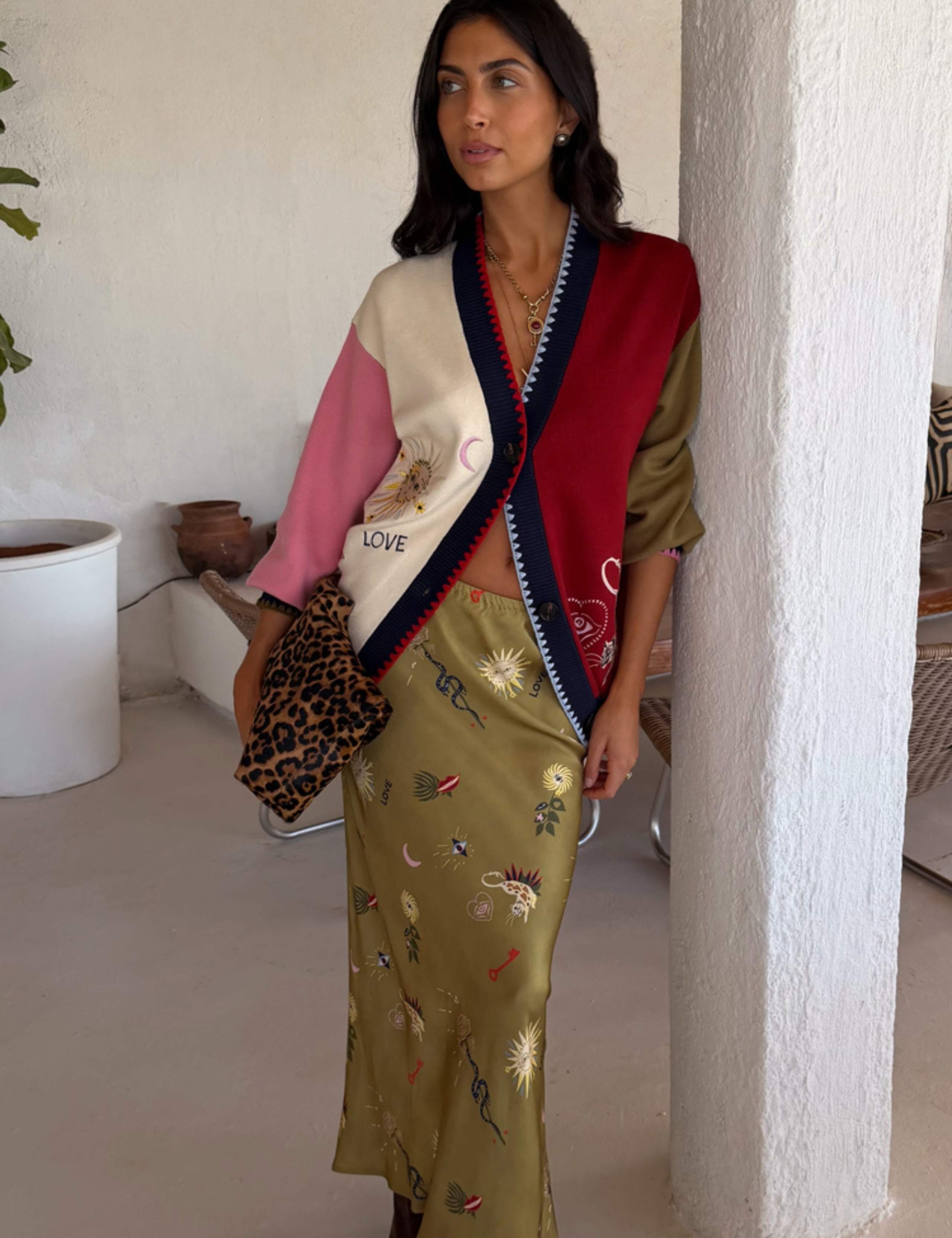 Printed Midaxi Slip Skirt 2 of 4