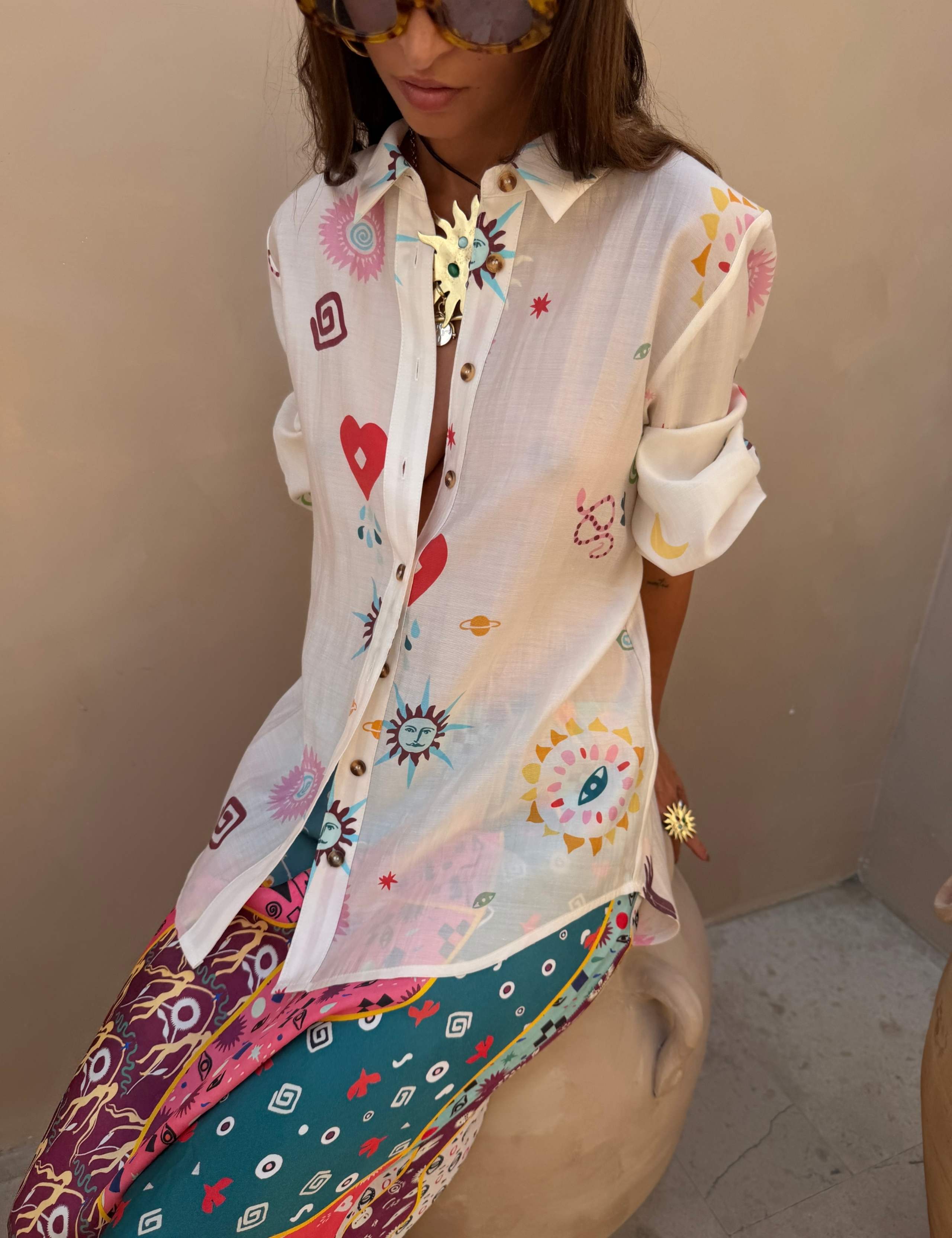 Lyocell Rich Printed Shirt 3 of 5