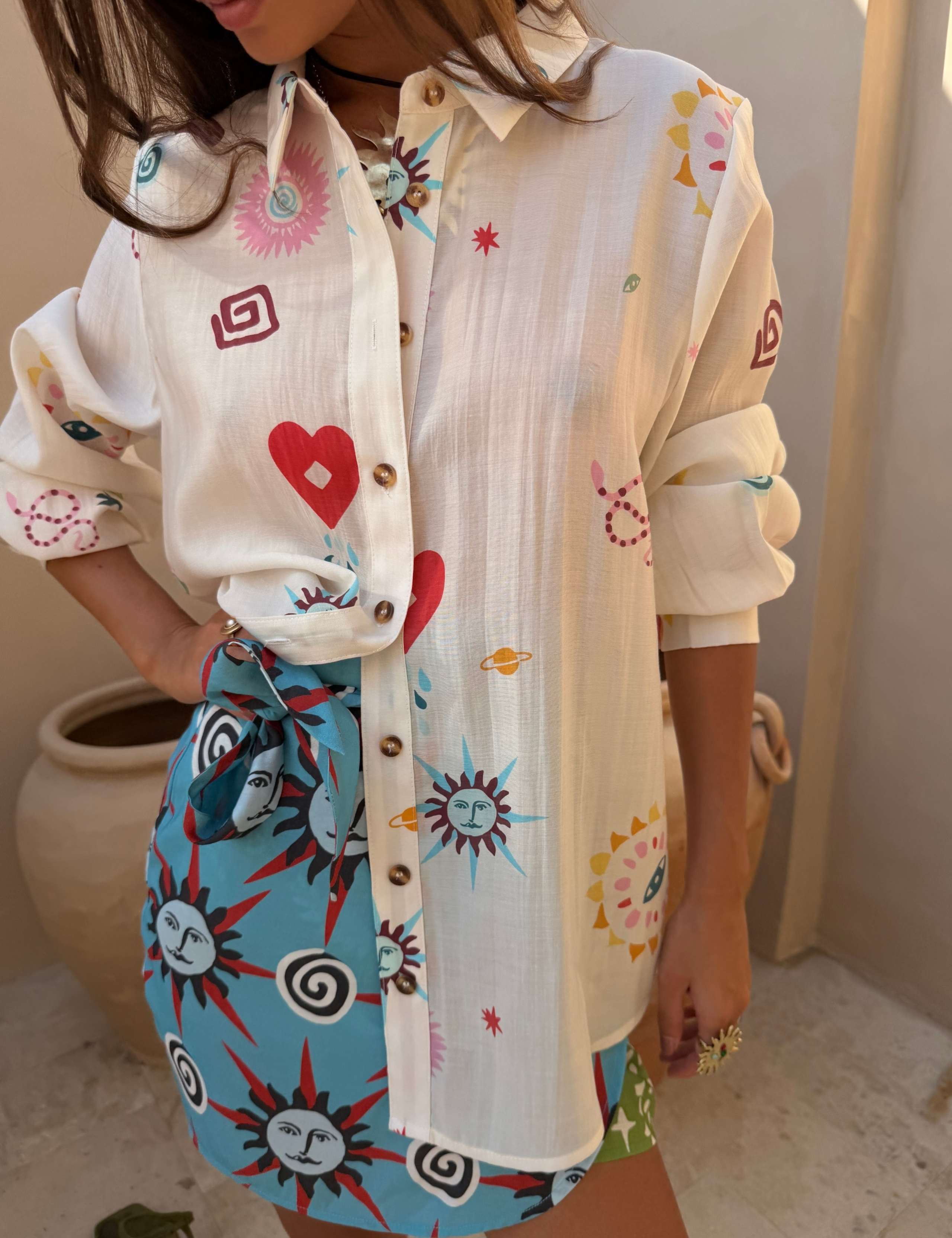 Lyocell Rich Printed Shirt 4 of 5