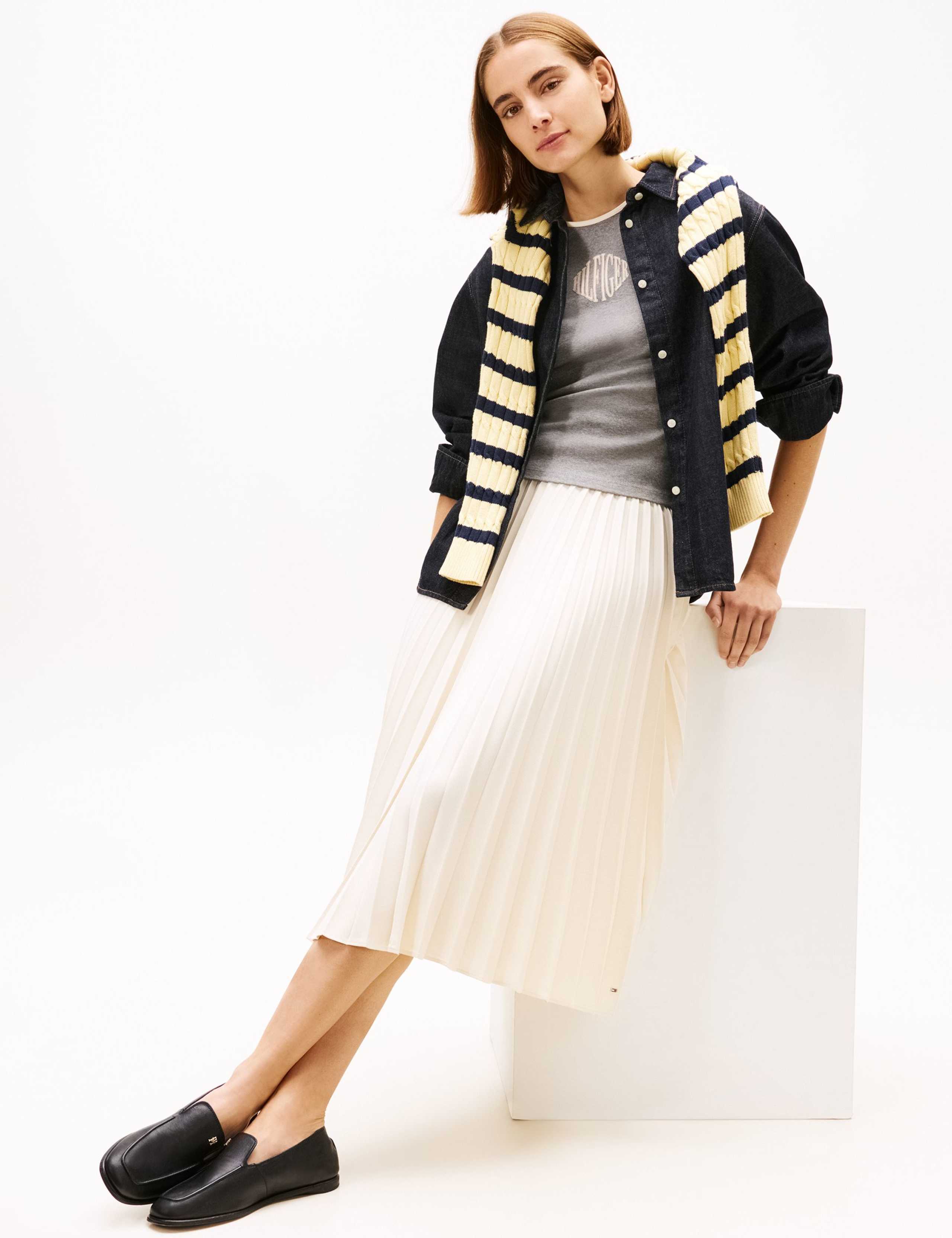 Leather Slip On Flat Loafers 5 of 7