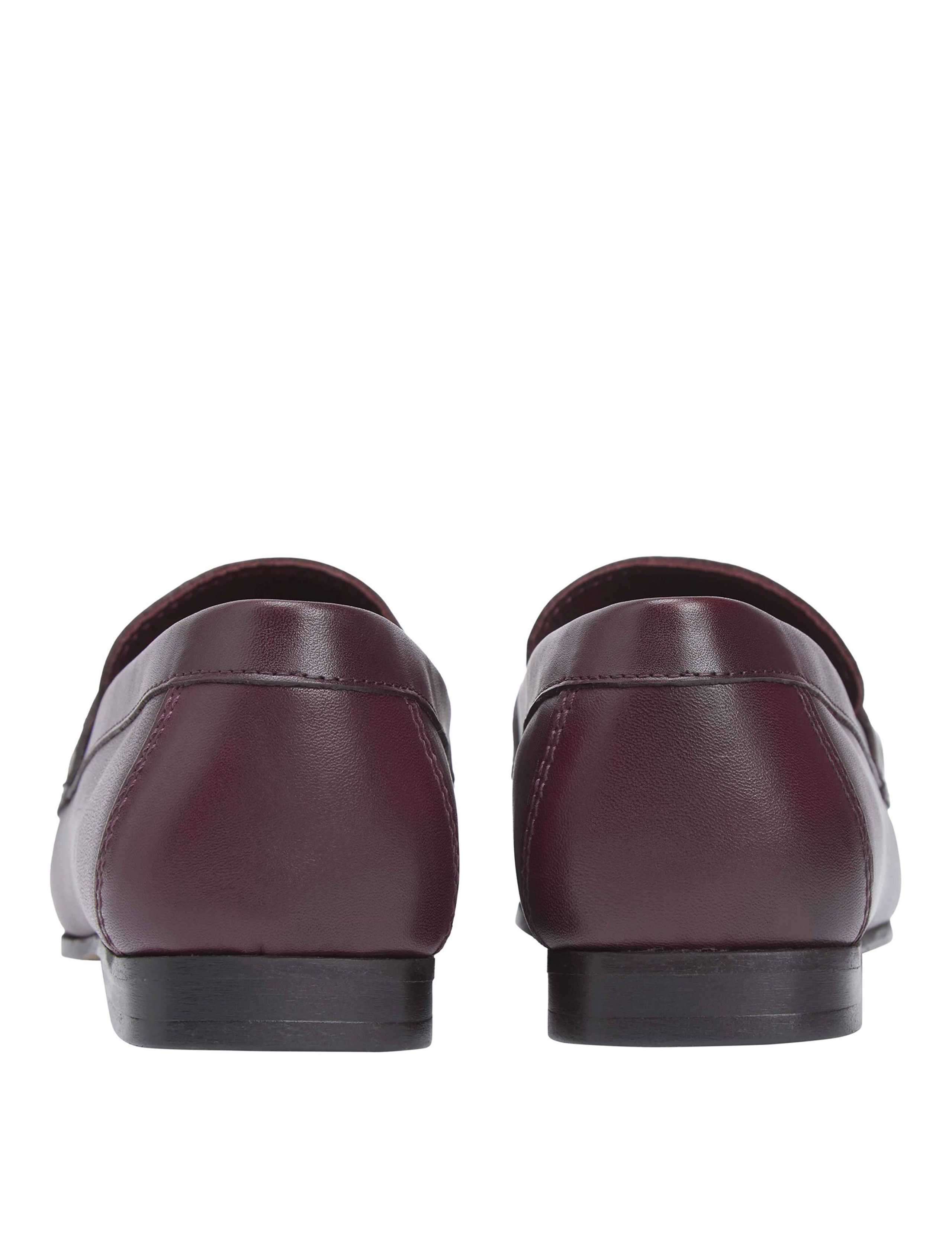 Leather Chain Trim Monogram Loafers 5 of 7