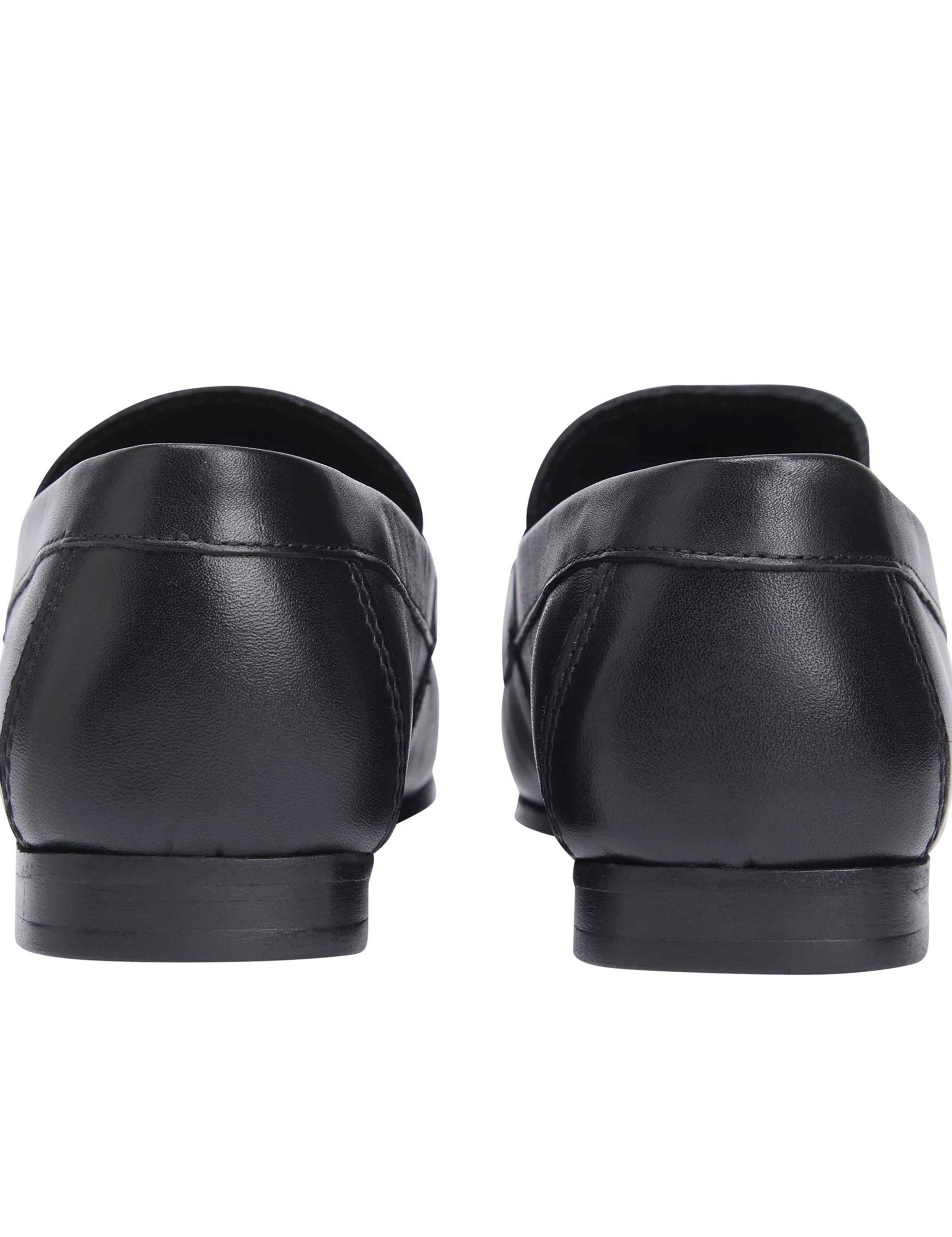 Leather Chain Trim Monogram Loafers 5 of 7