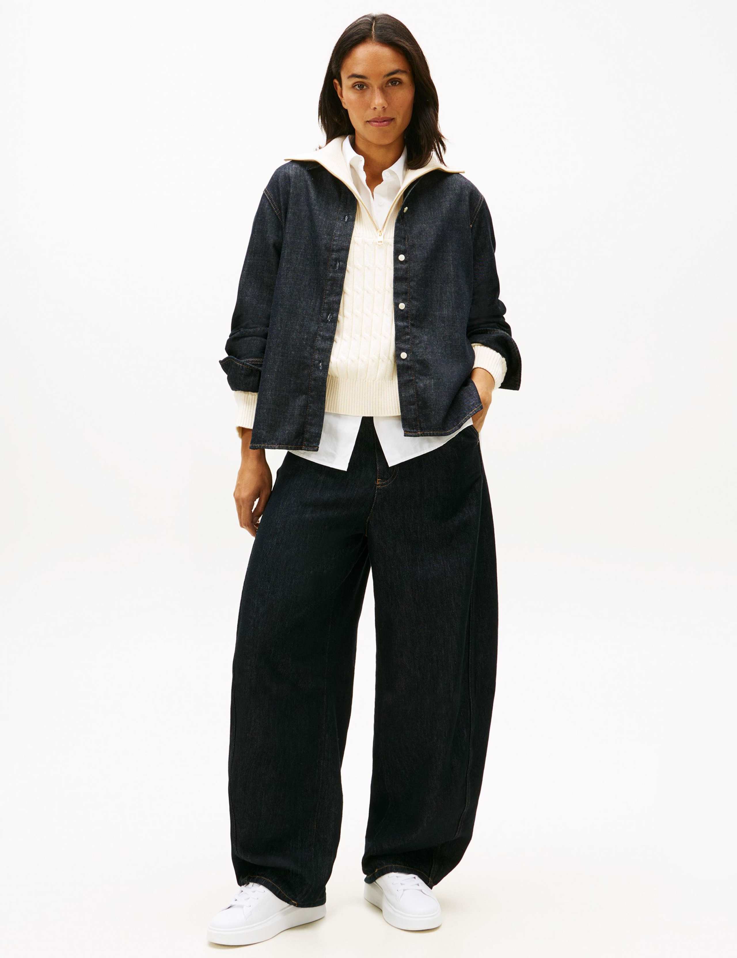 Leather Animal Print Platform Trainers 3 of 7