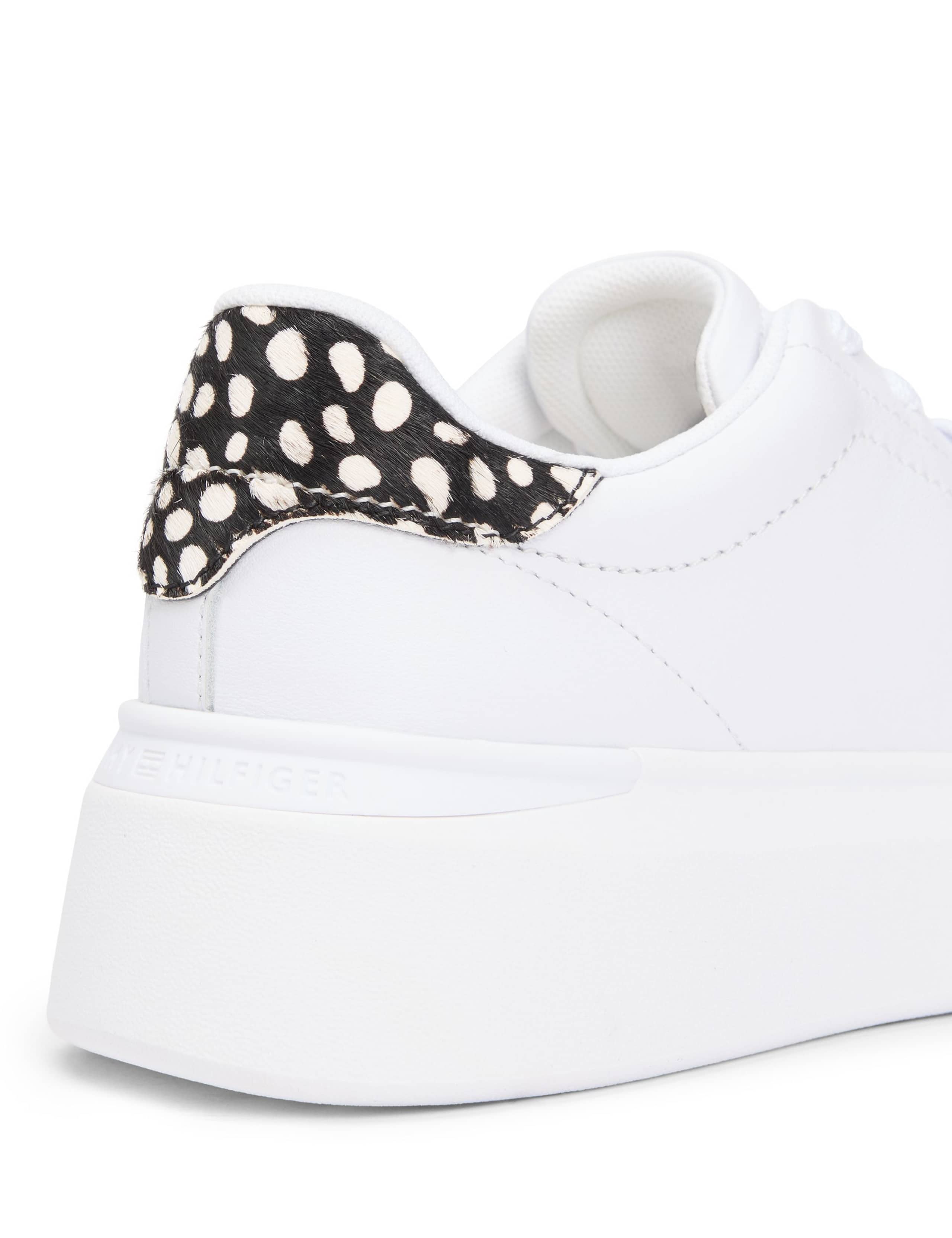 Leather Animal Print Platform Trainers 7 of 7