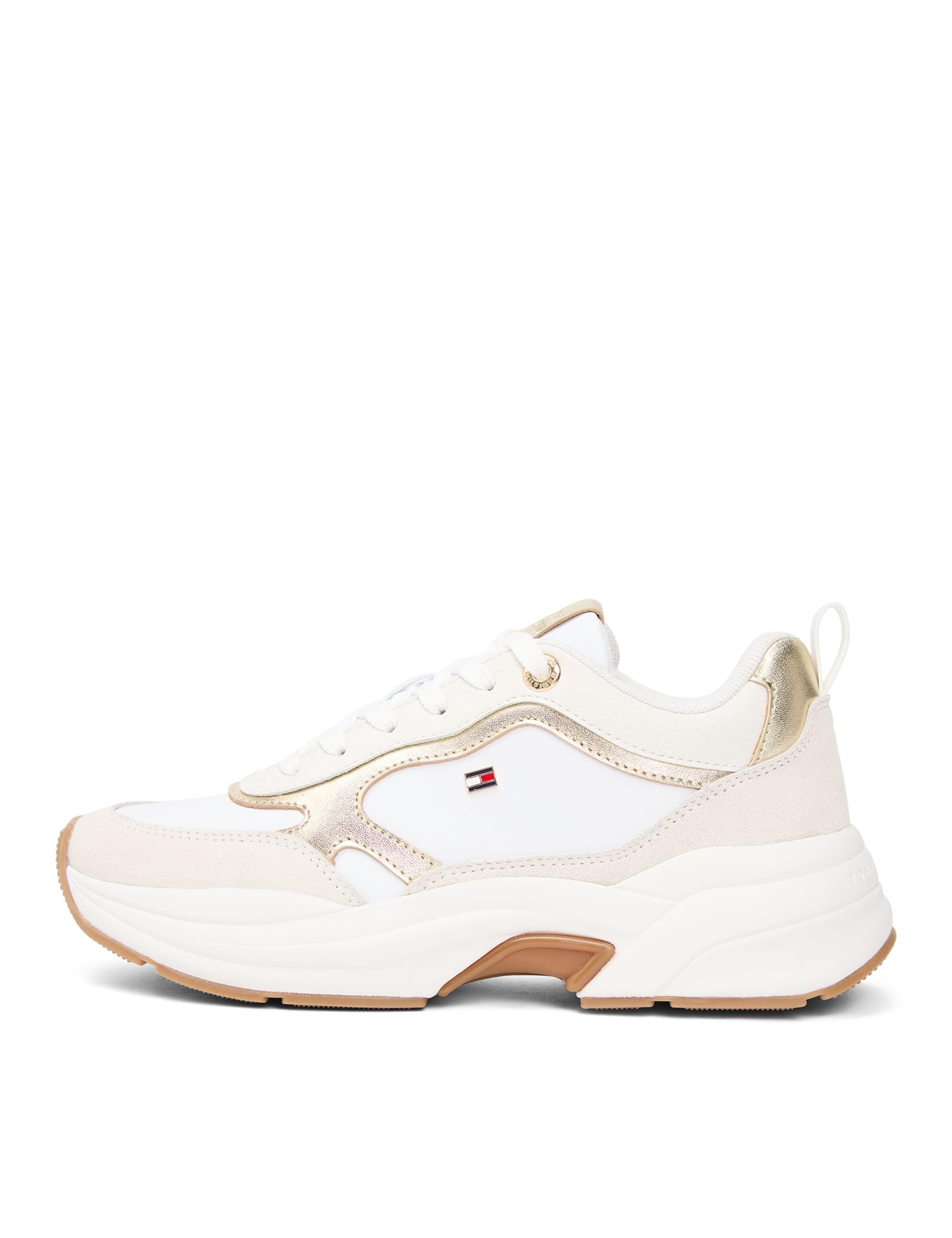 Leather Metallic Chunky Trainers 3 of 5