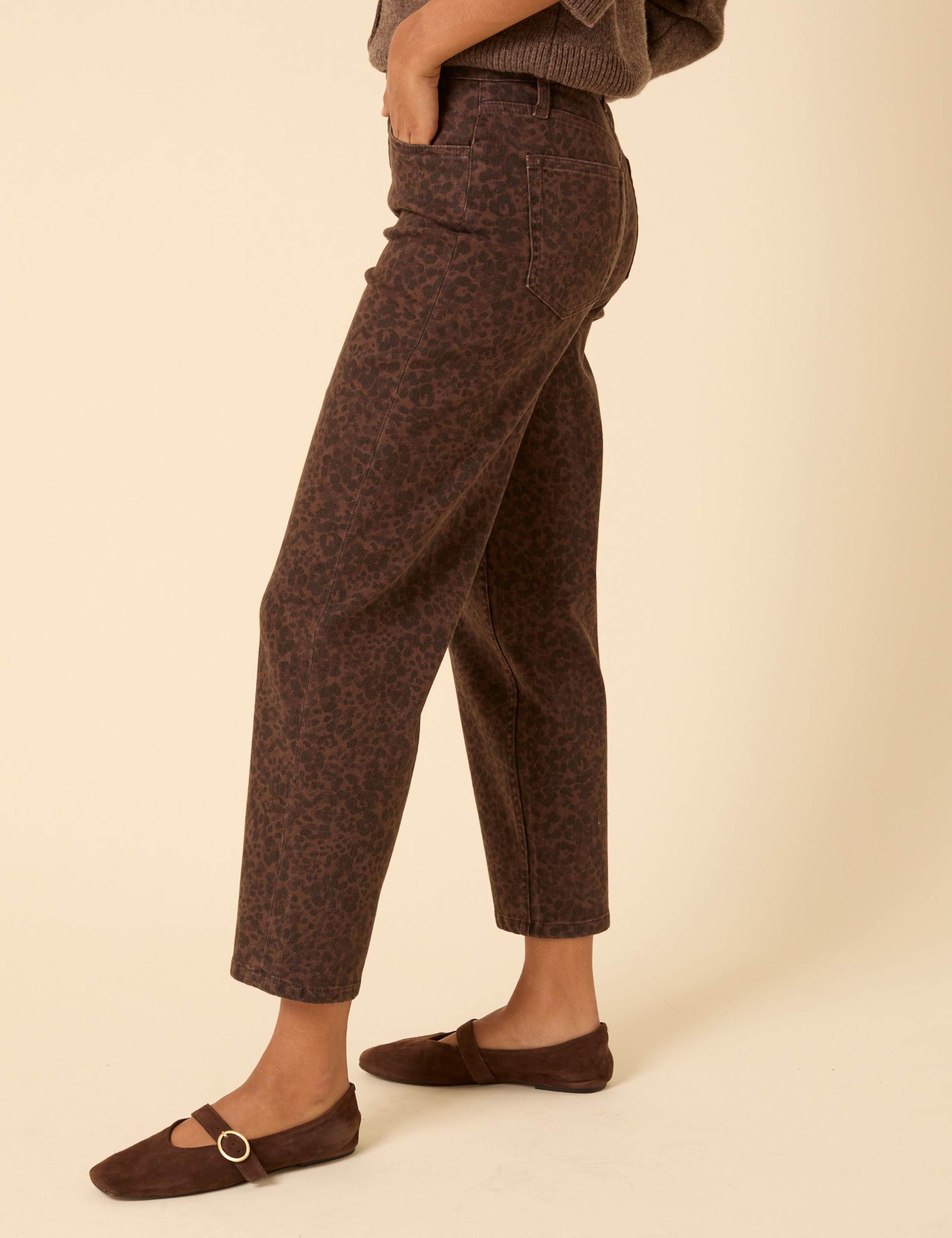 Printed Tapered Straight Leg Jeans 3 of 5