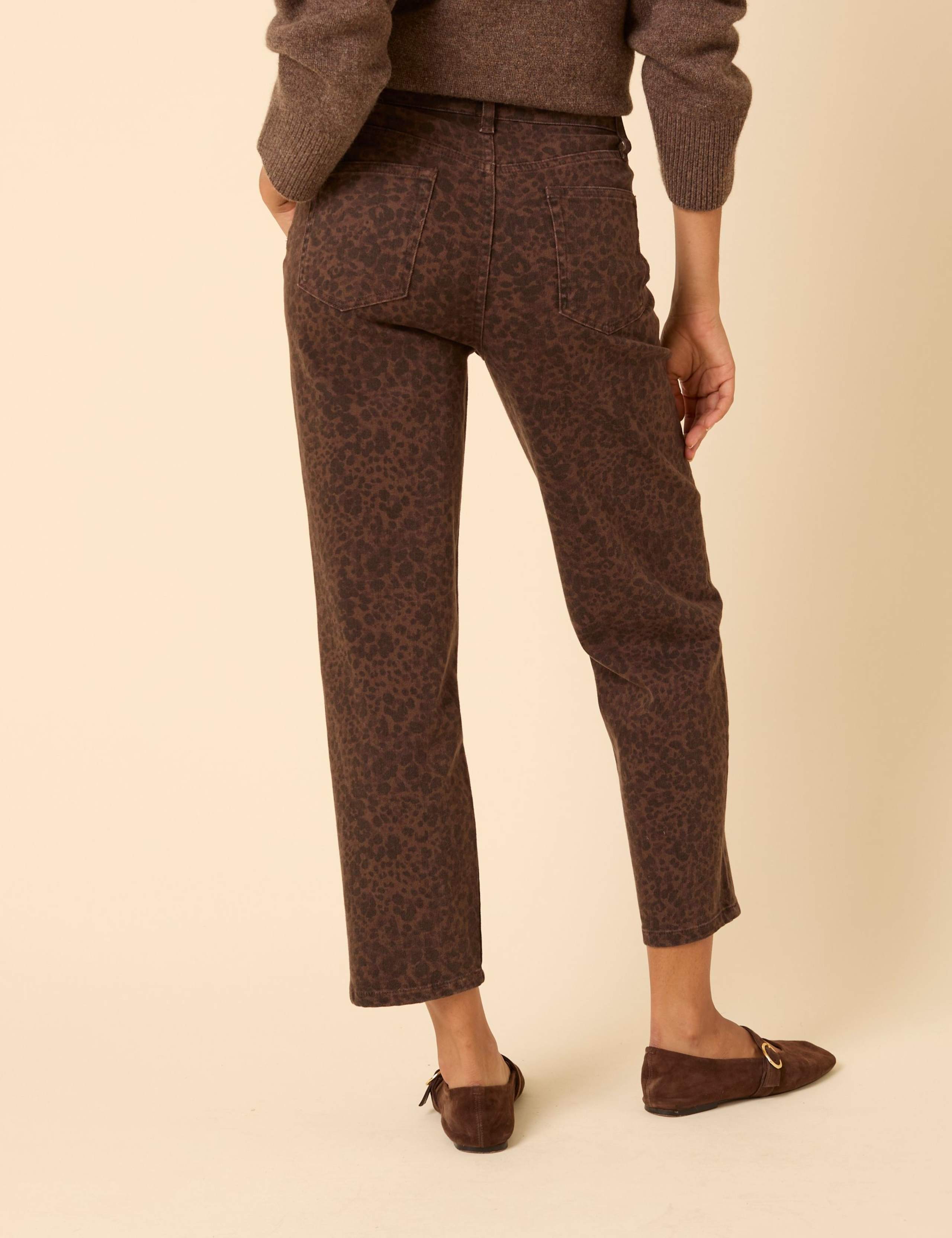 Printed Tapered Straight Leg Jeans 5 of 5