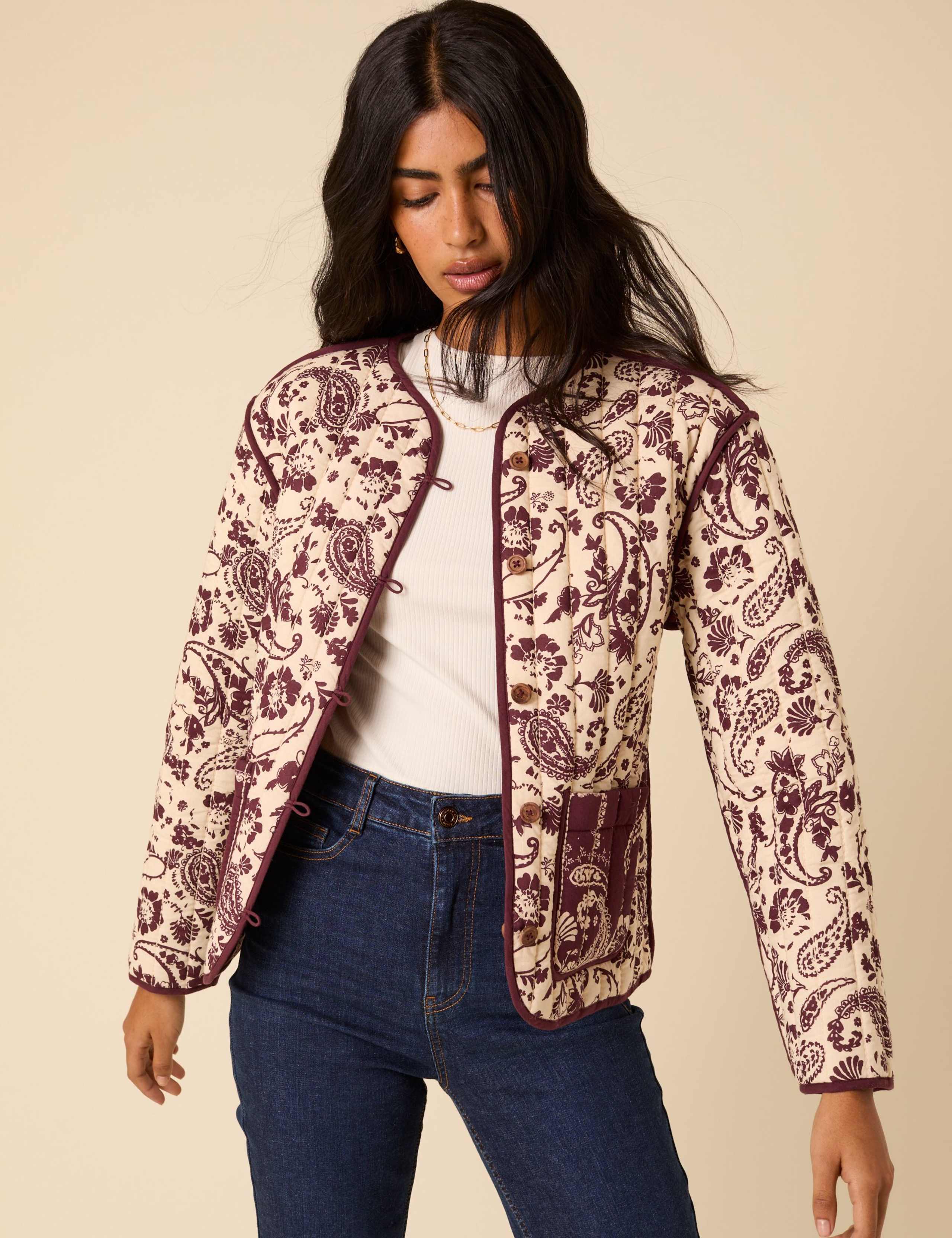 Stitched Quilted Floral Jacket 5 of 5