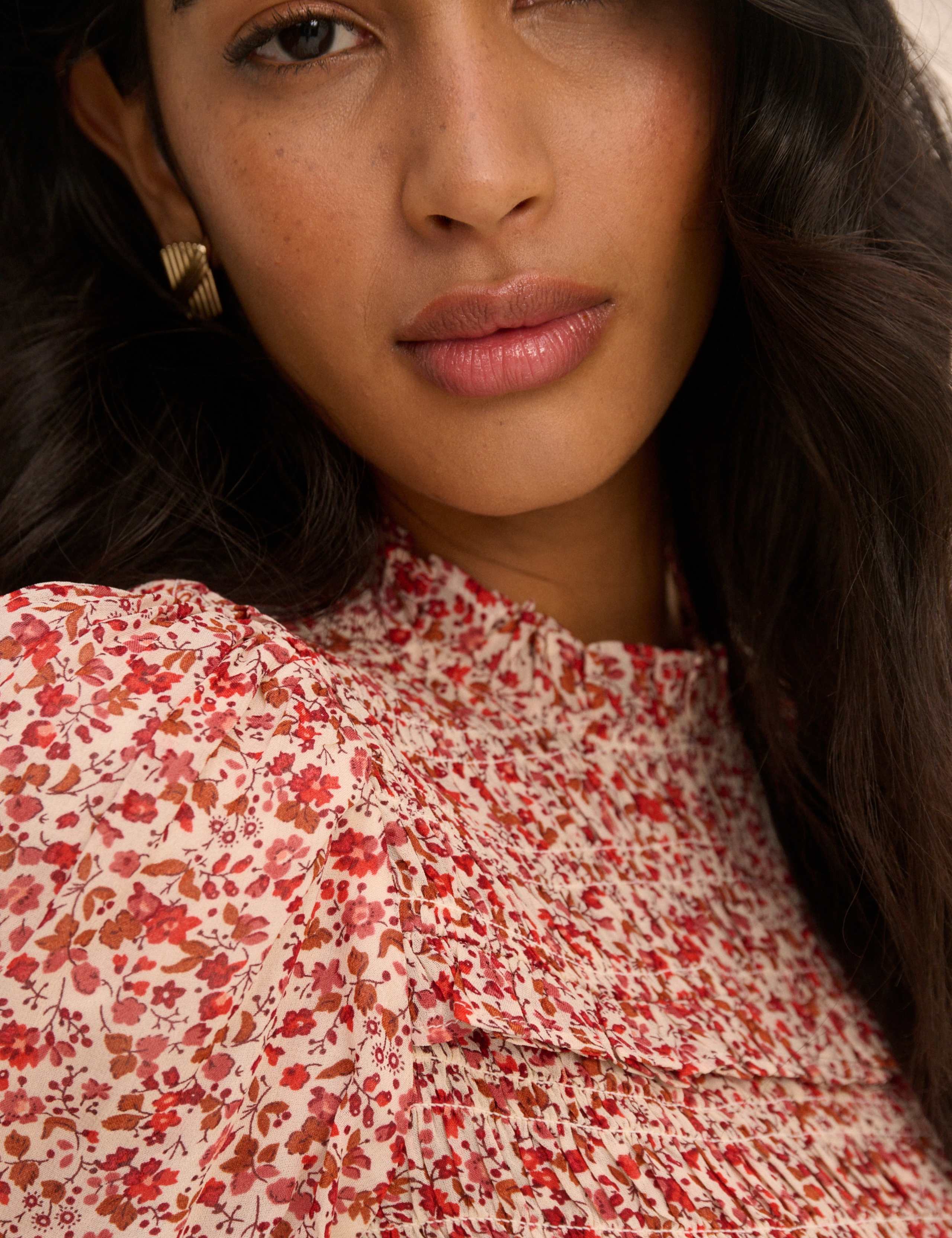 Floral Shirred Top 5 of 5