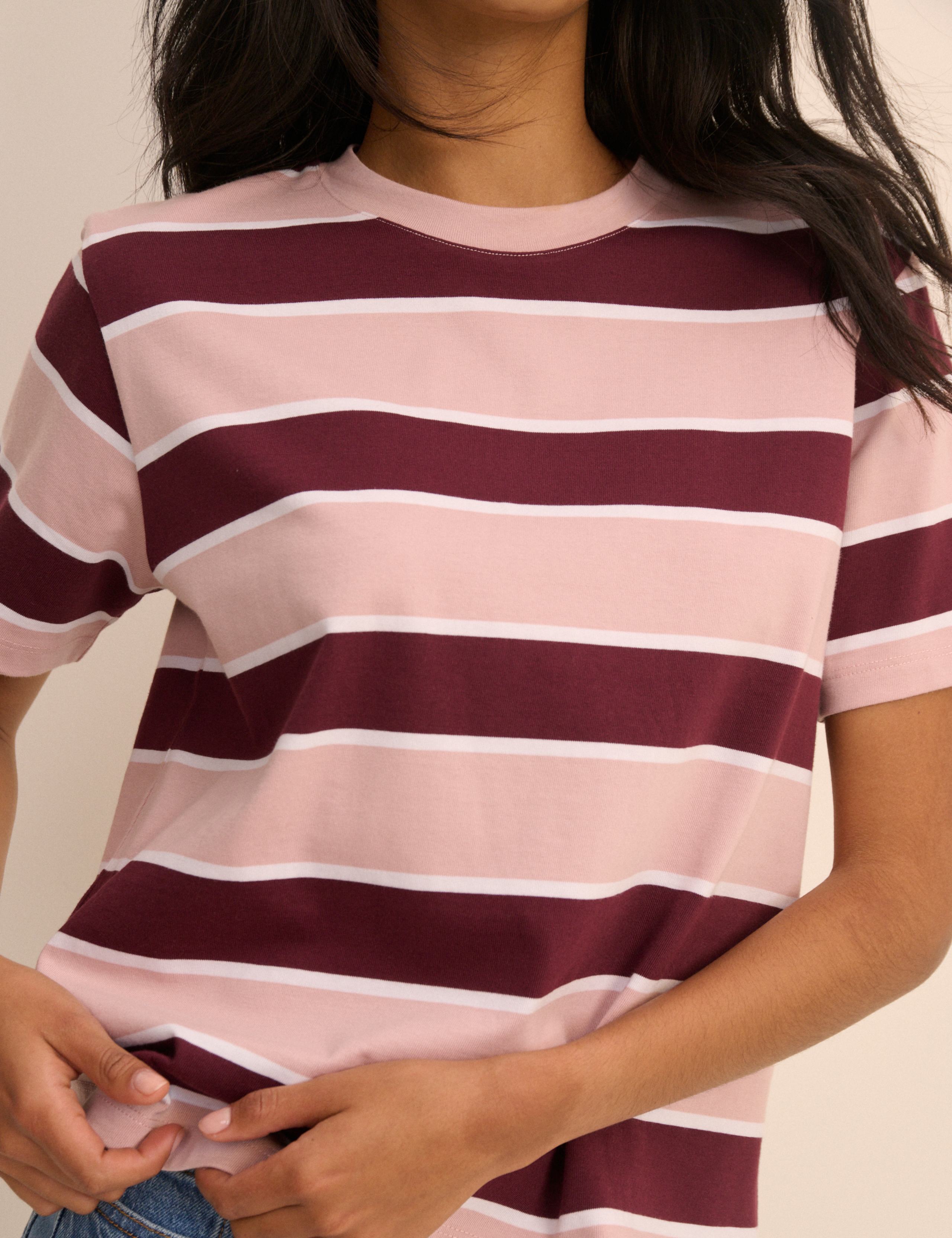 Pure Cotton Striped Boxy Top 2 of 5