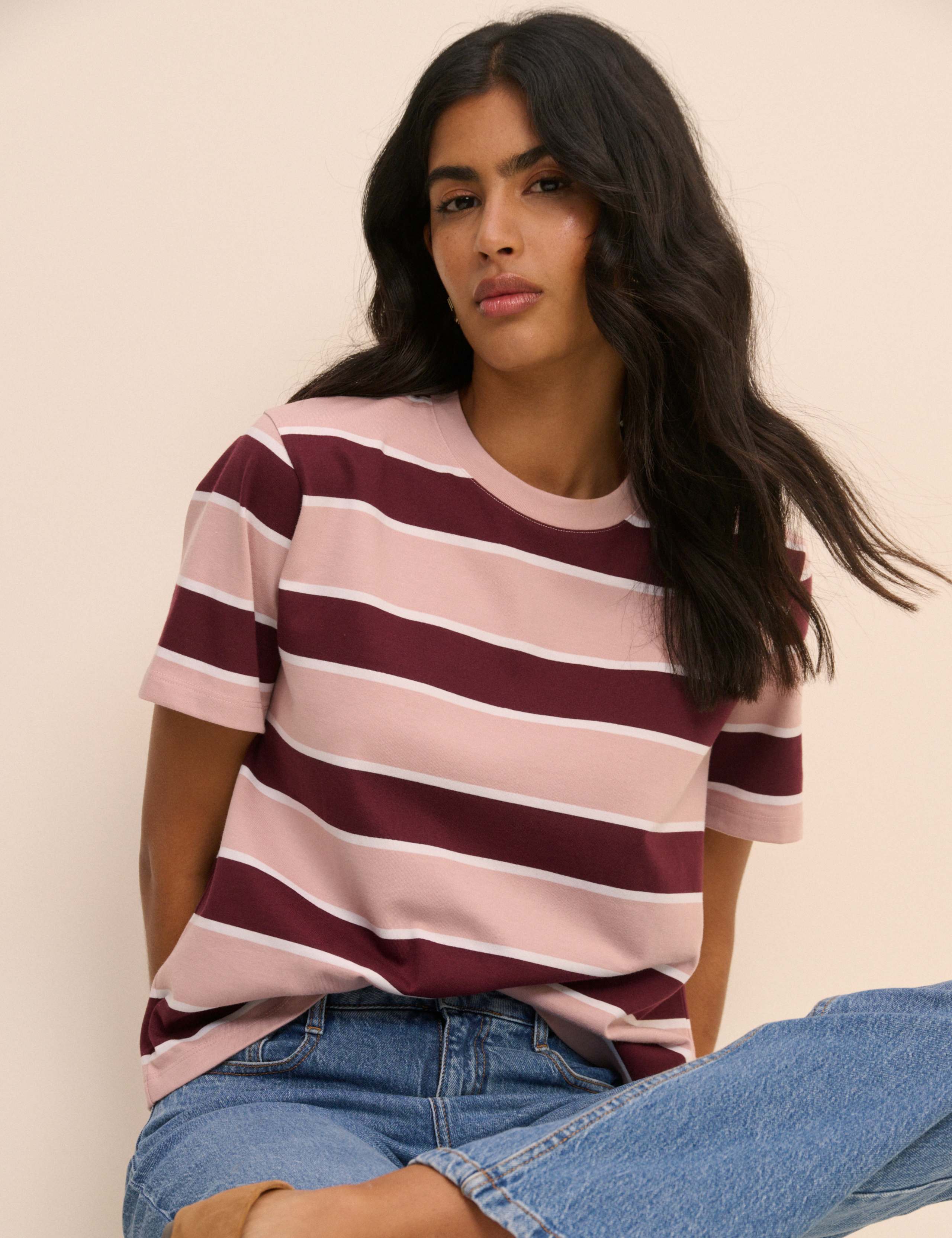 Pure Cotton Striped Boxy Top 3 of 5