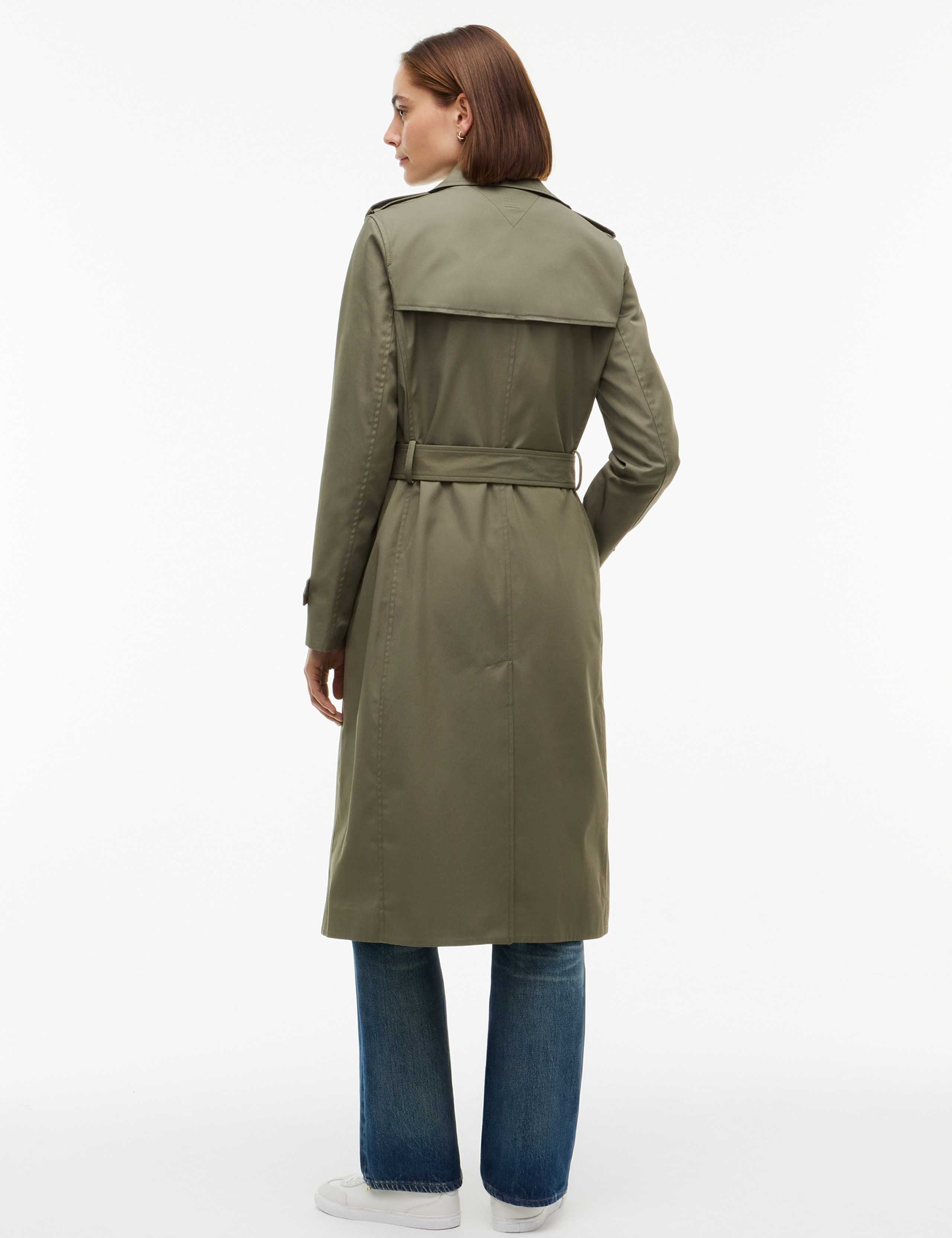 Pure Cotton Monogram Print Trench Coat 3 of 7