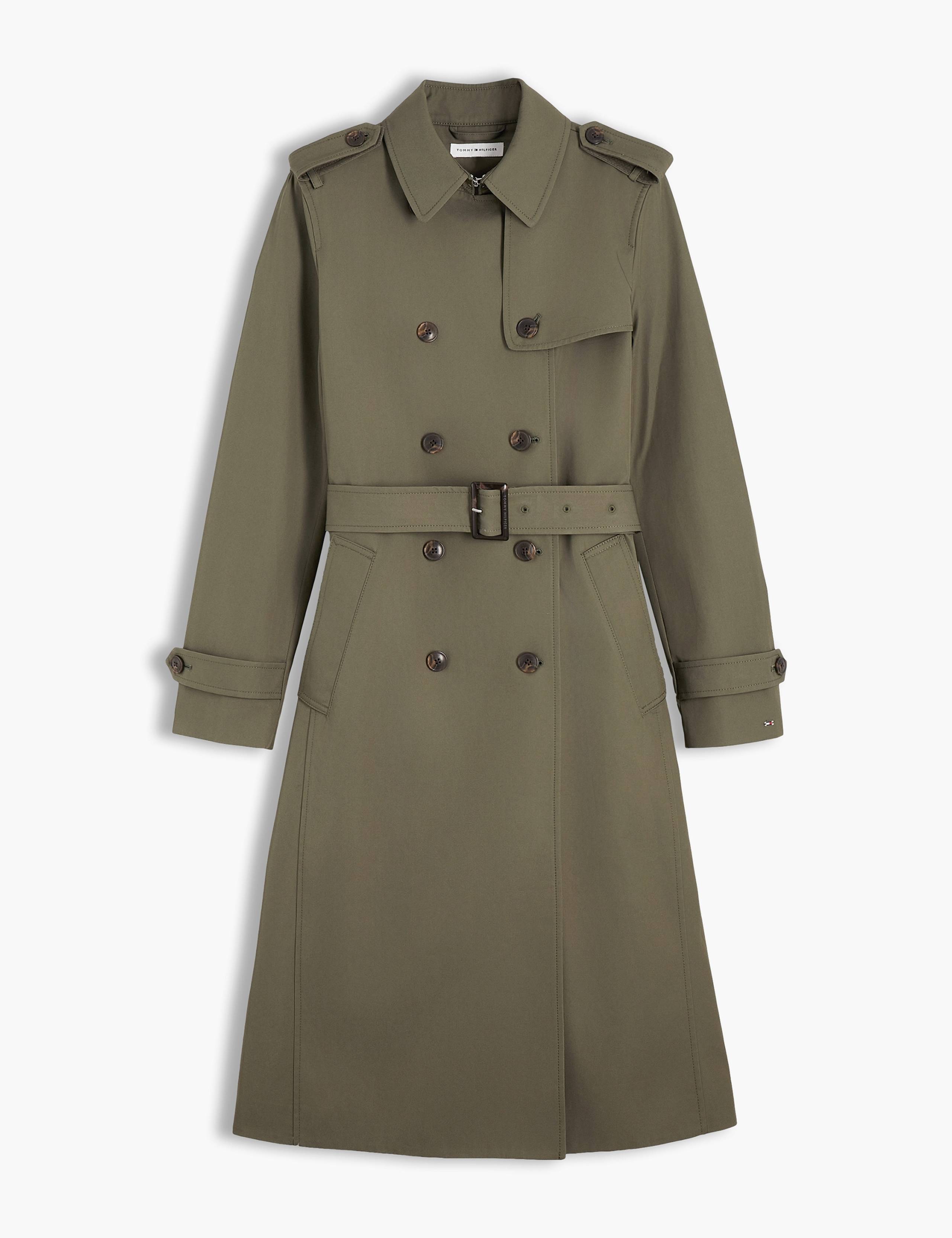 Pure Cotton Monogram Print Trench Coat 2 of 7