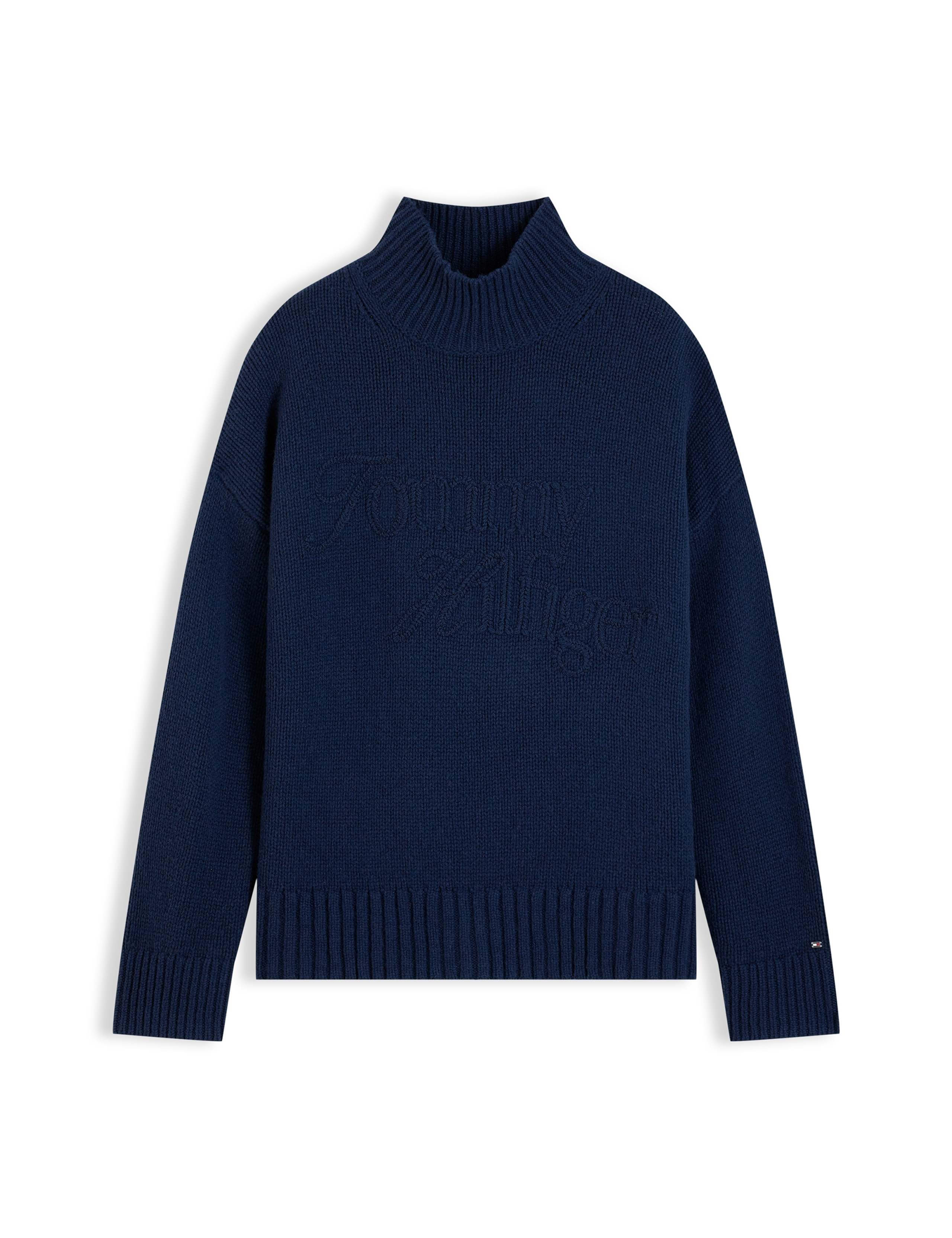 Pure Wool Mock Neck Jumper 2 of 5
