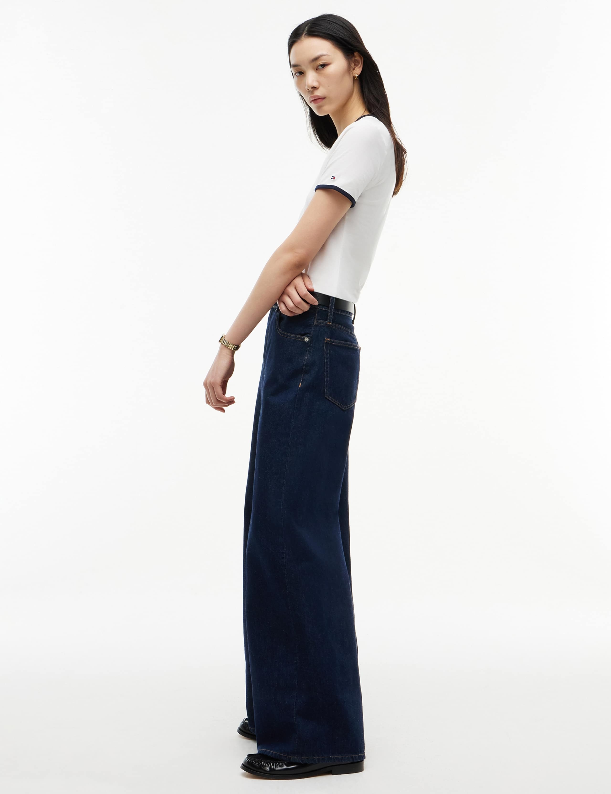 High Waisted Faded Wide Leg Jeans 4 of 7