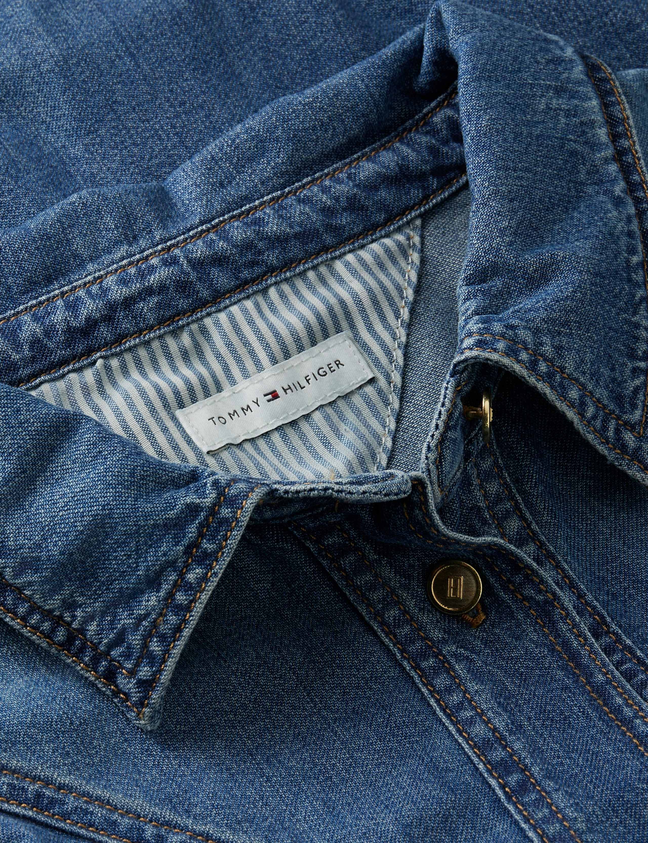 Denim Collared Ruffle Shirt 2 of 2