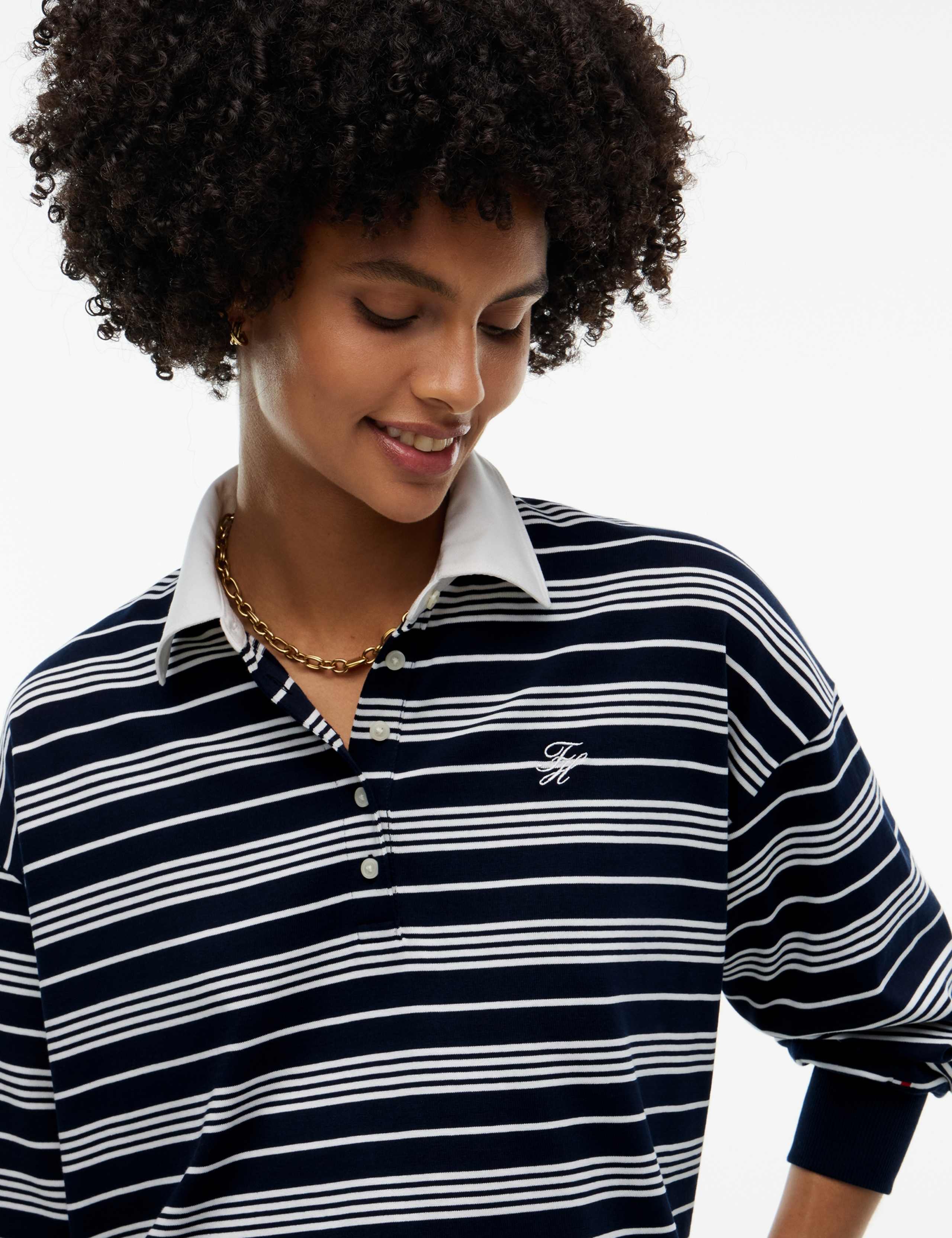 Pure Cotton Striped Rugby Shirt 3 of 5