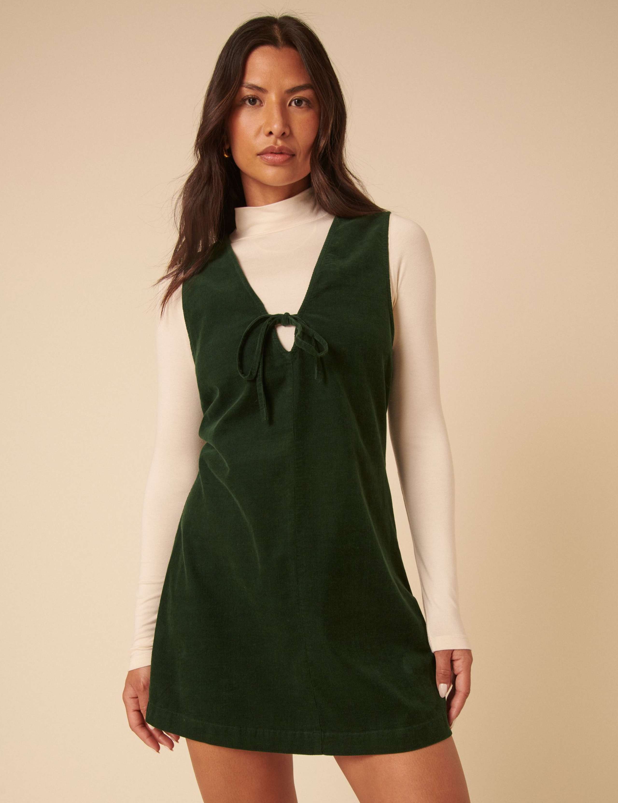 Nila Pinafore Cord Mini Dress 2 of 5