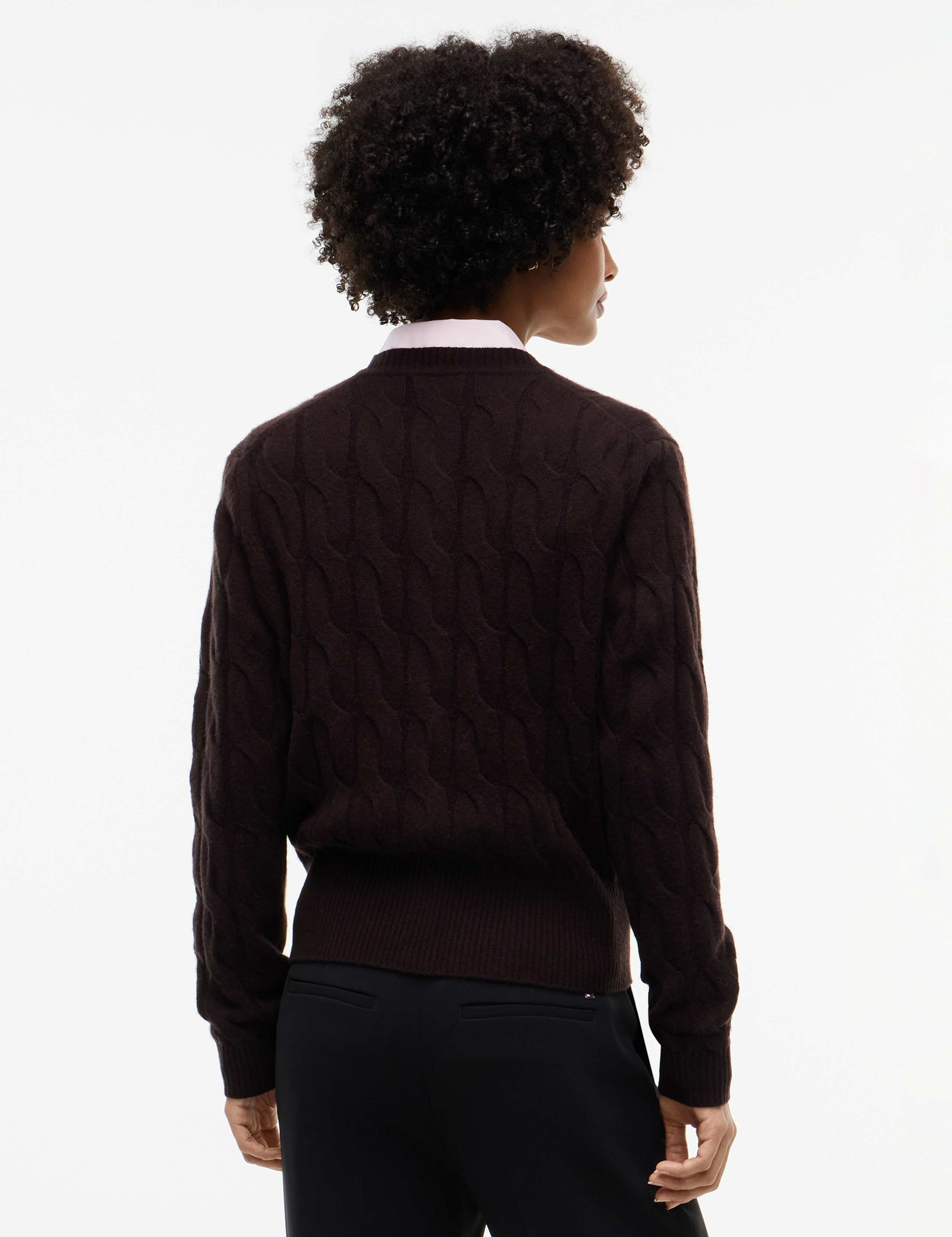 Pure Wool Cable Knit Cardigan 3 of 5