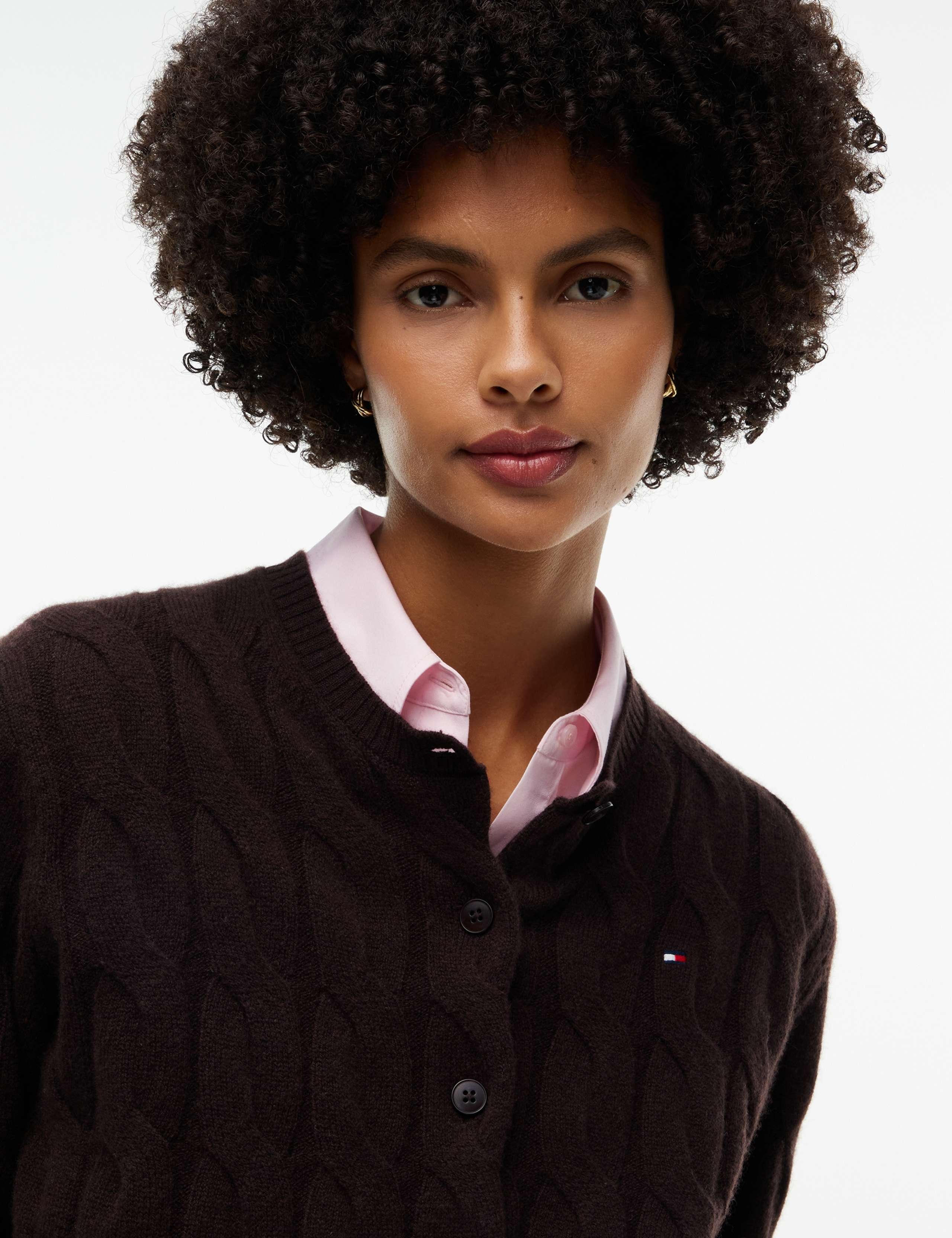 Pure Wool Cable Knit Cardigan 4 of 5
