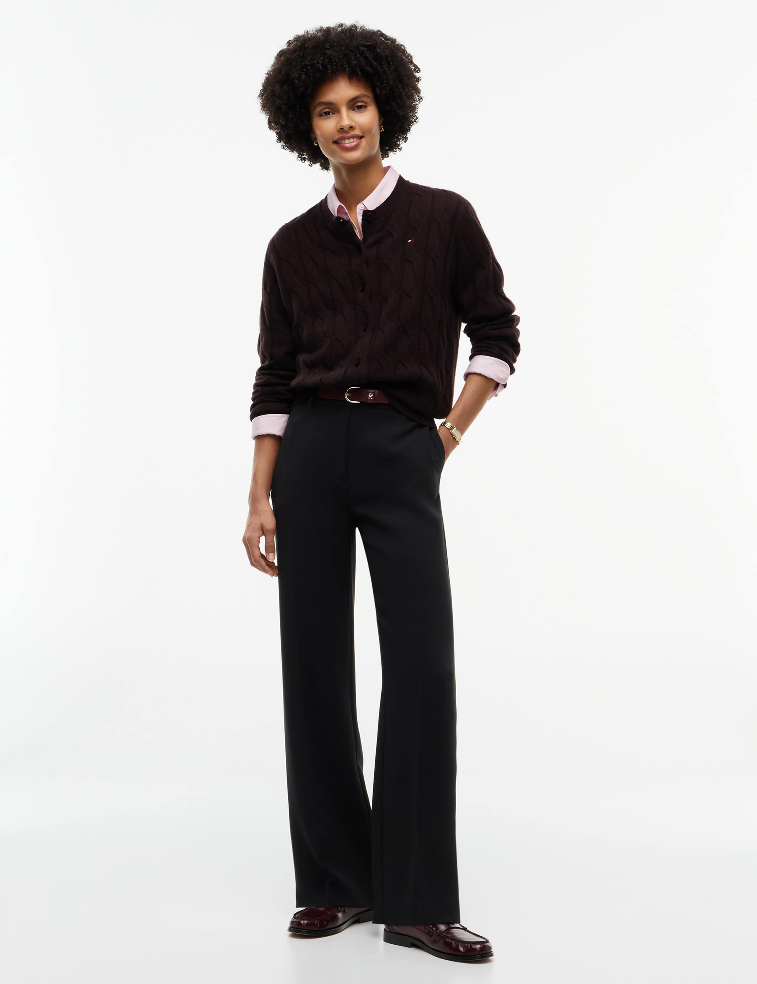 Pure Wool Cable Knit Cardigan 5 of 5