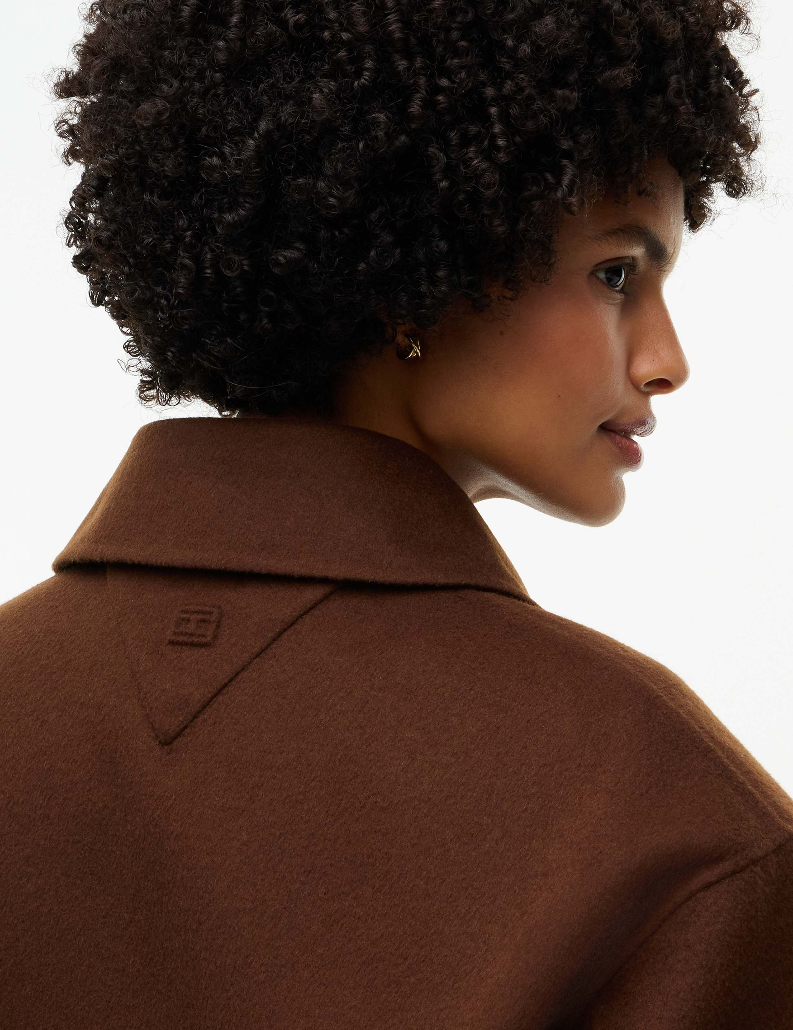 Wool Rich Collared Zip-Through Bomber Jacket 2 of 5