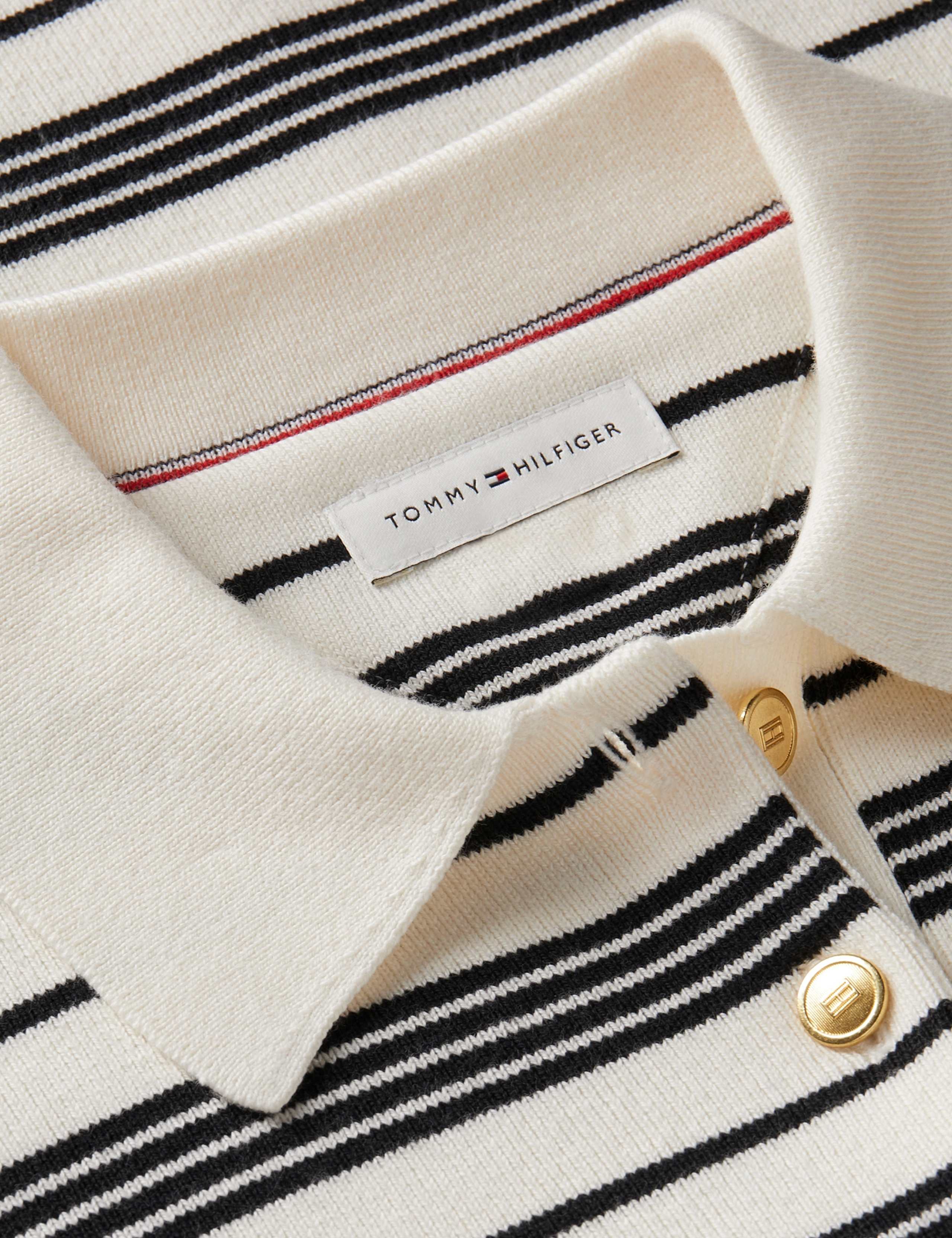Pure Cotton Striped Collared Jumper 2 of 2