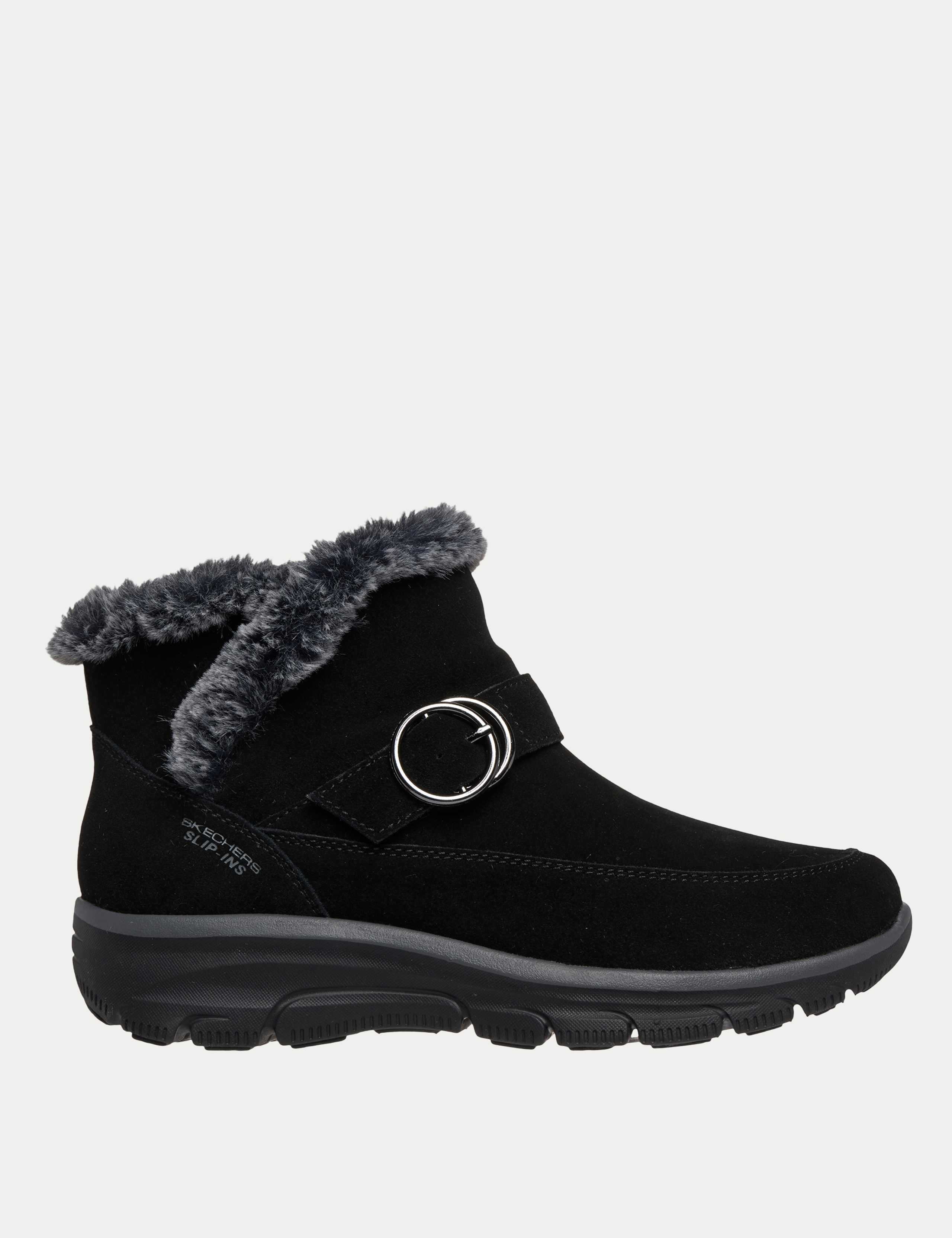 Easy Going Wide Fit Suede Flat Round Toe Ankle Boots 1 of 2