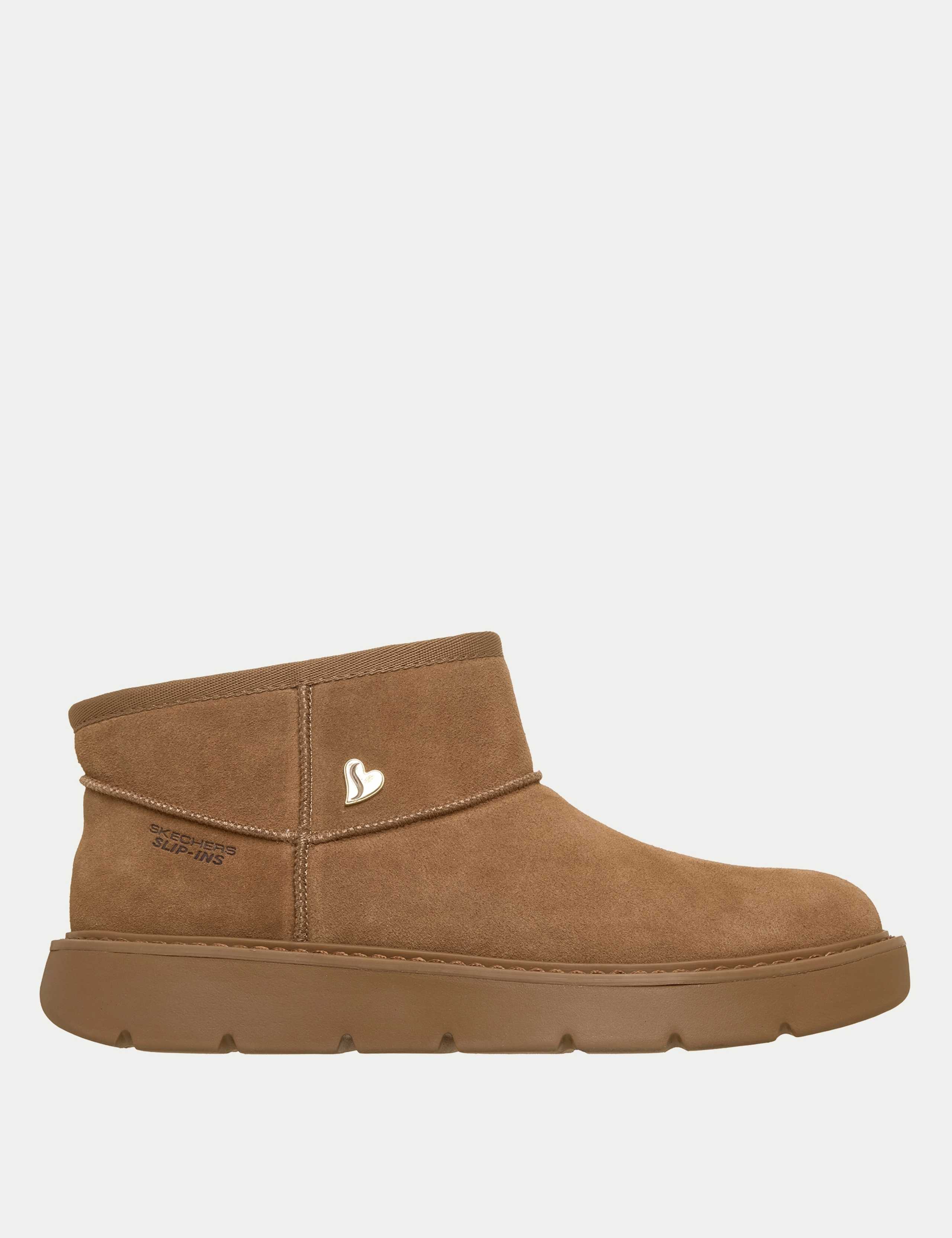 Keepsakes Suede Flatform Round Toe Ankle Boots 1 of 5