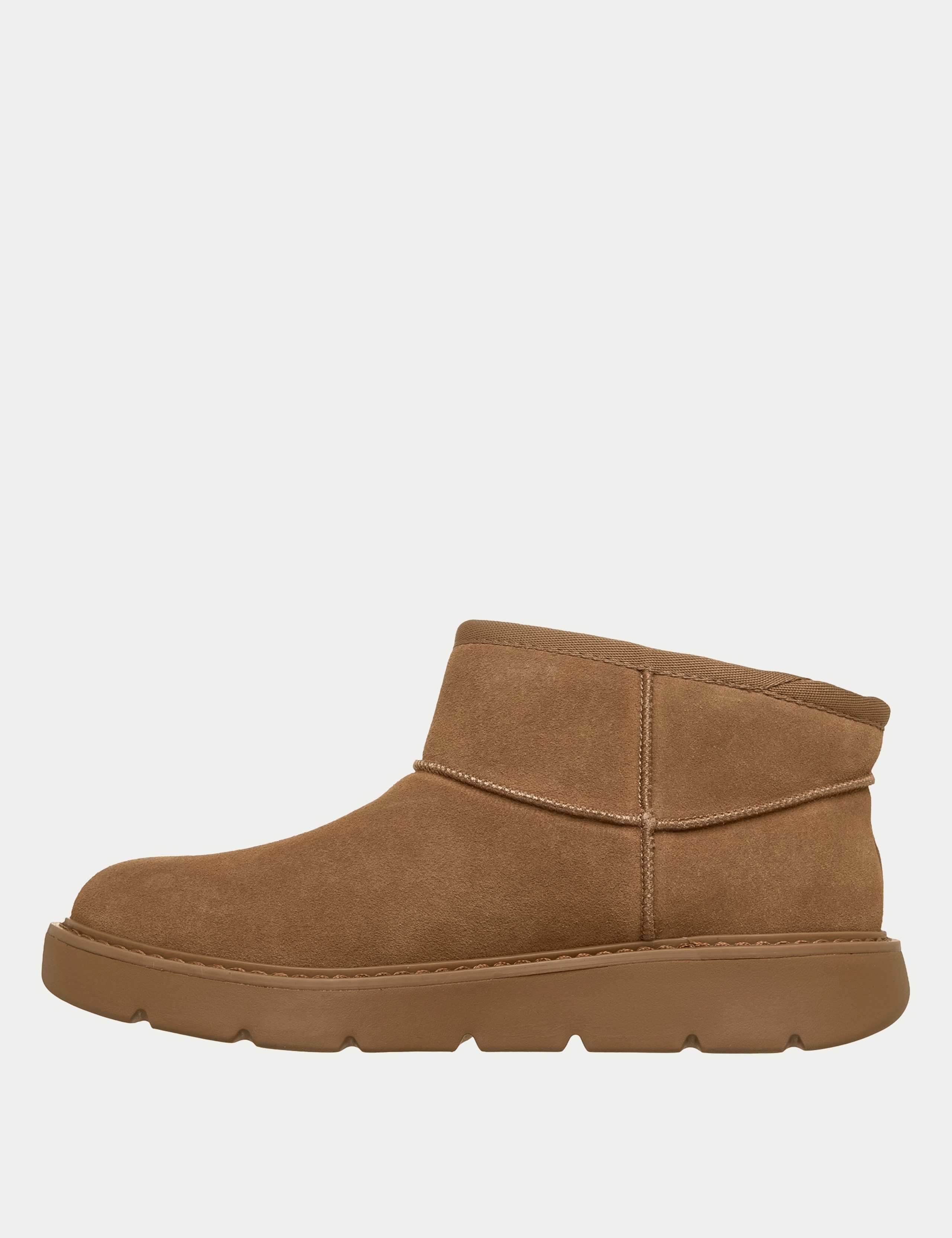 Keepsakes Suede Flatform Round Toe Ankle Boots 4 of 5