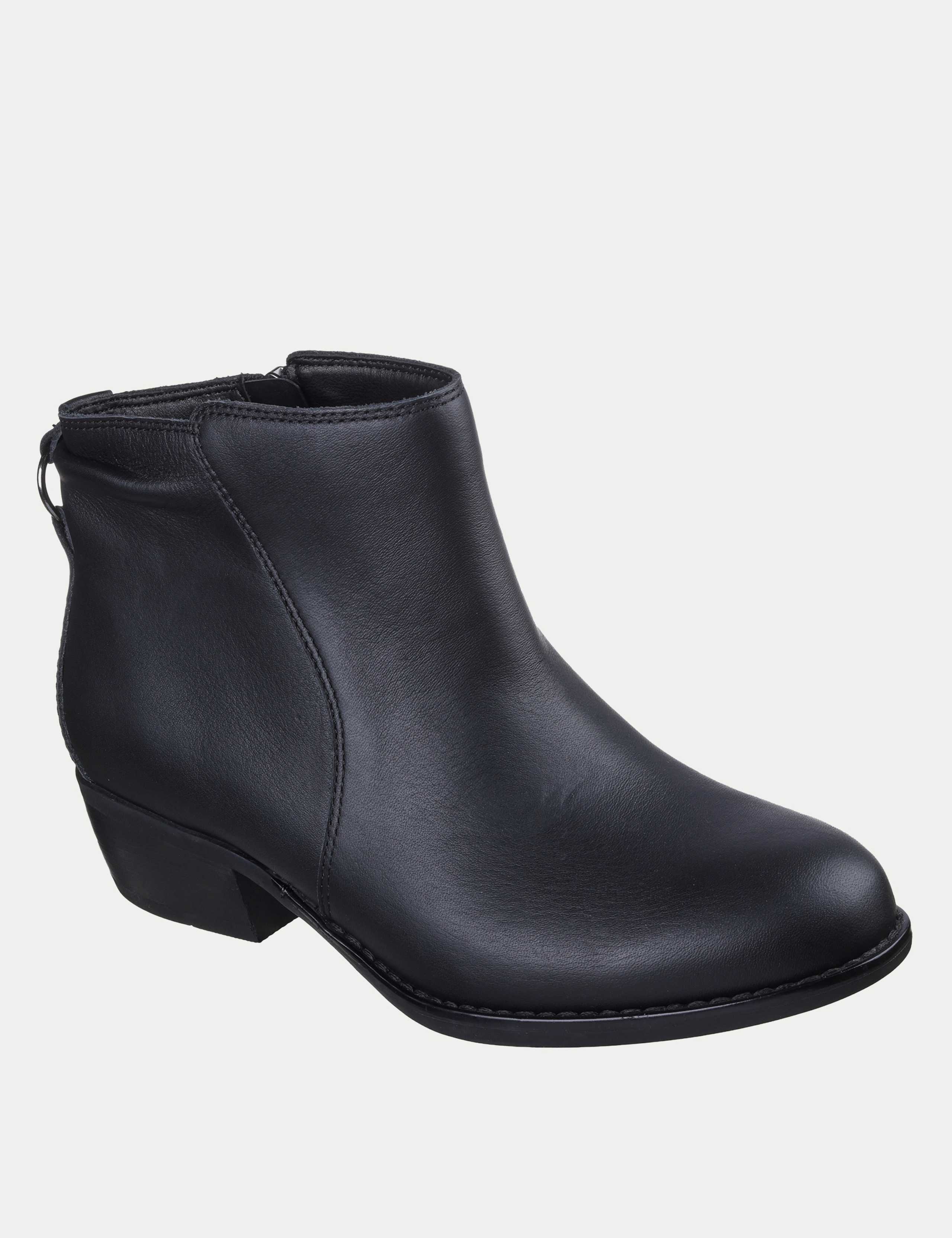 Texas Leather Block Heel Ankle Boots 3 of 5