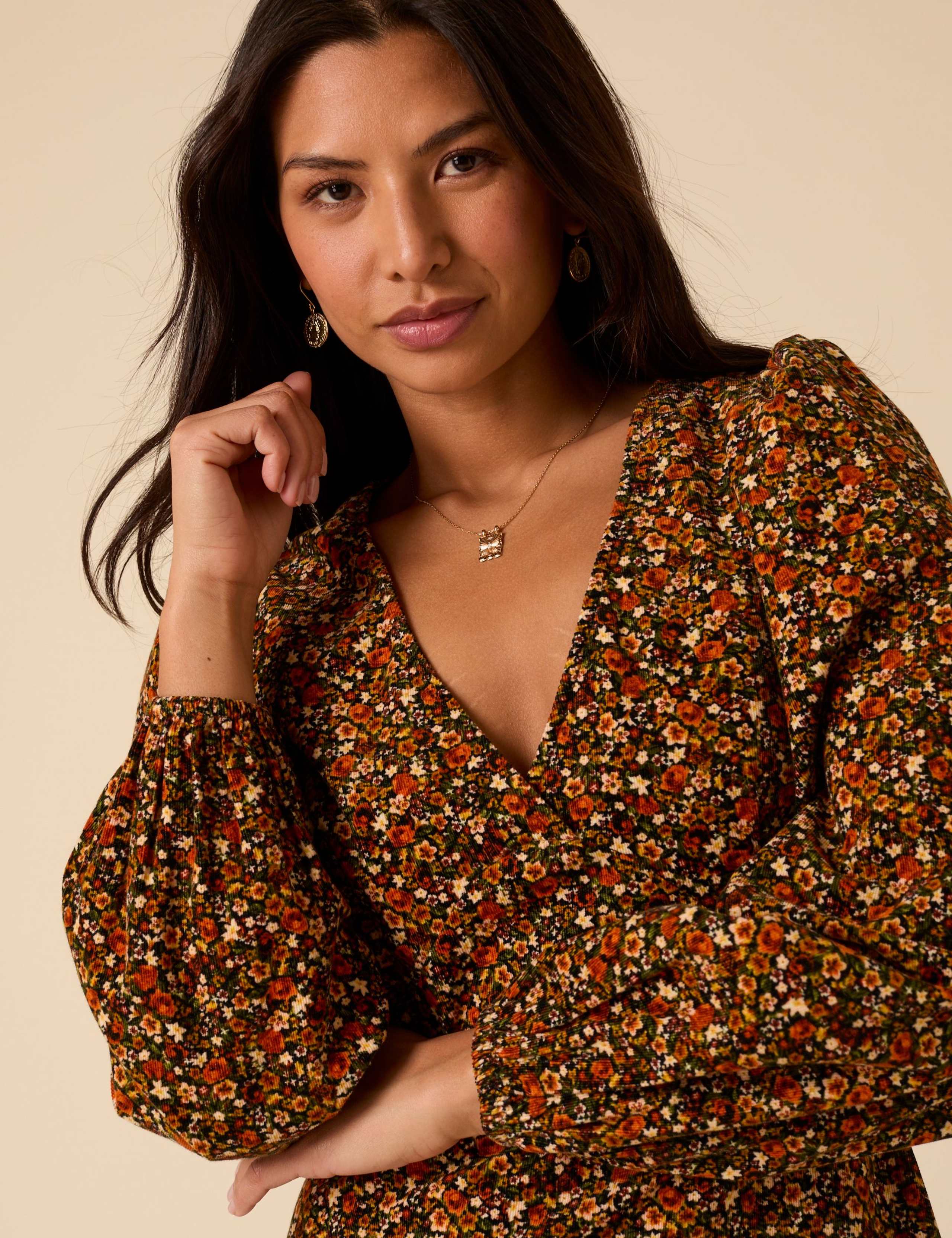 Pure Cotton Floral Mini Shift Dress 2 of 5