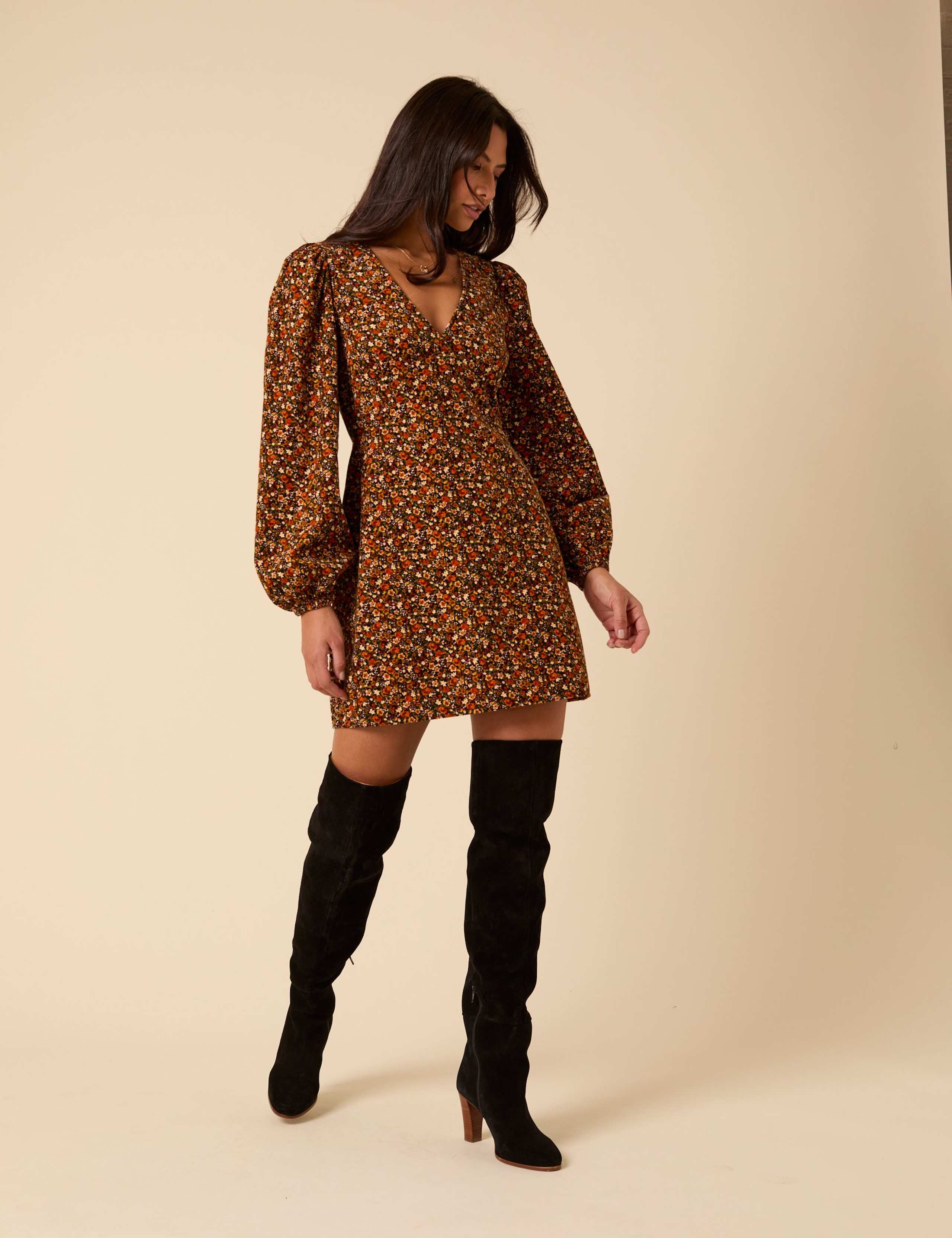 Pure Cotton Floral Mini Shift Dress 5 of 5