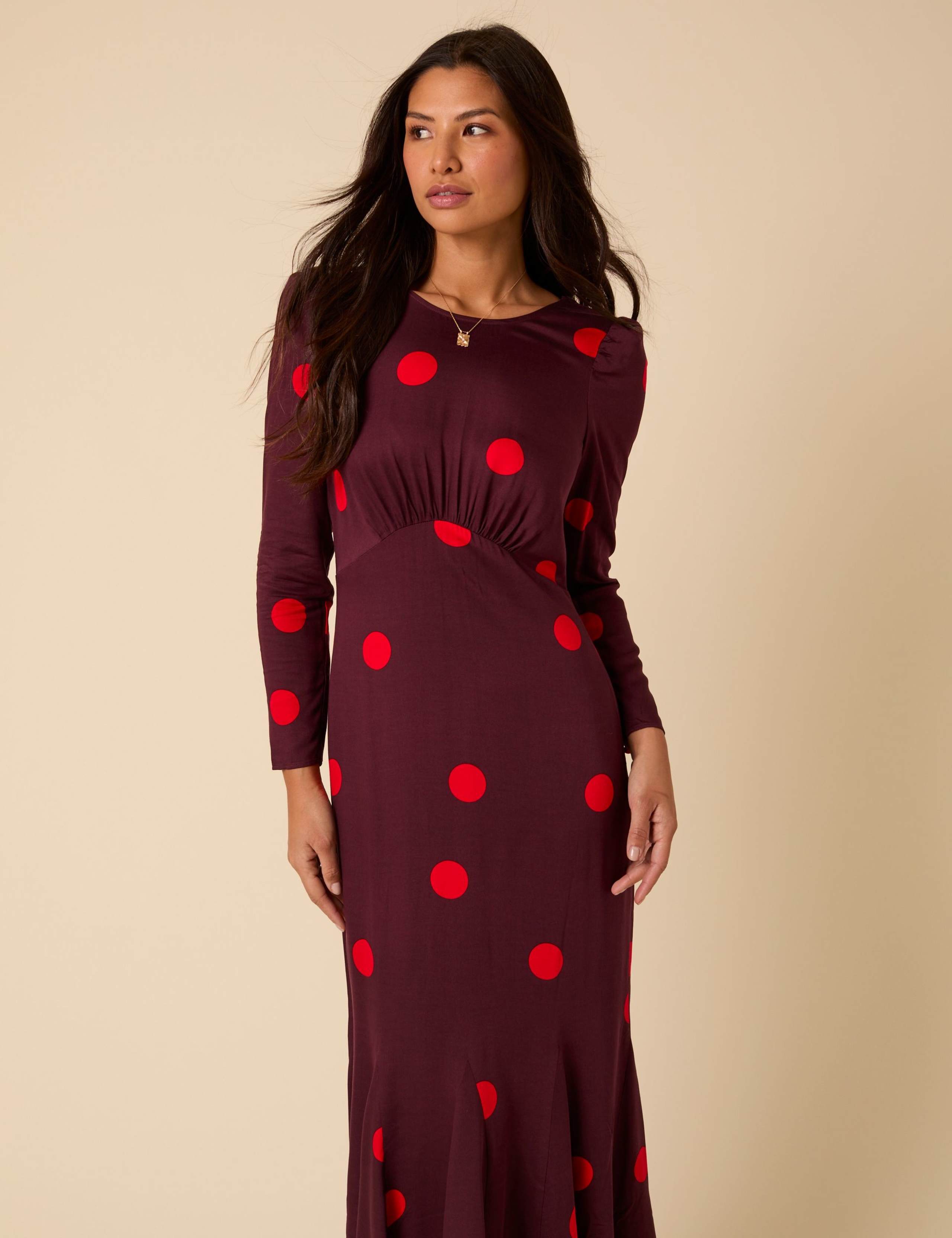 Polka Midi Tea Dress 2 of 5