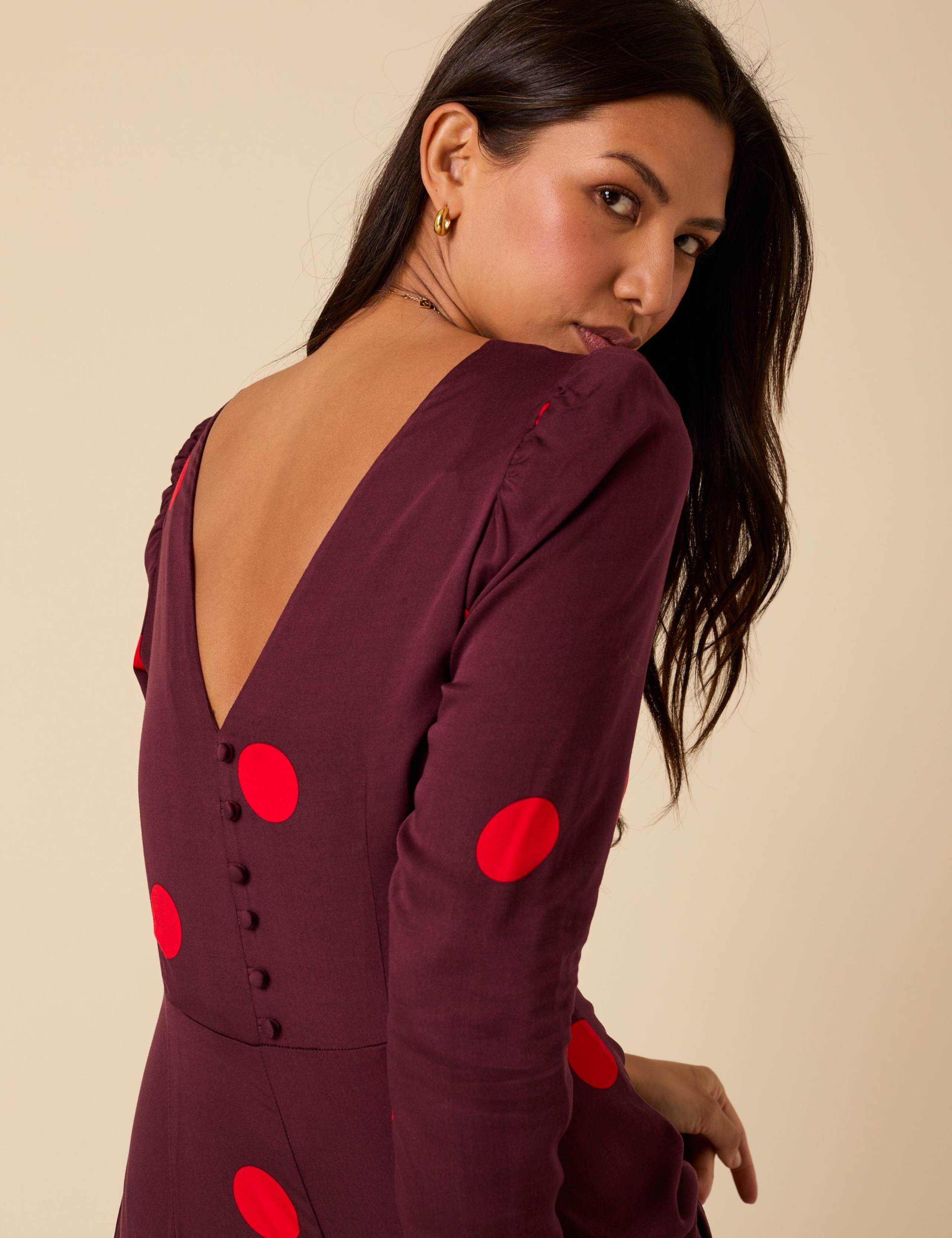 Polka Midi Tea Dress 5 of 5